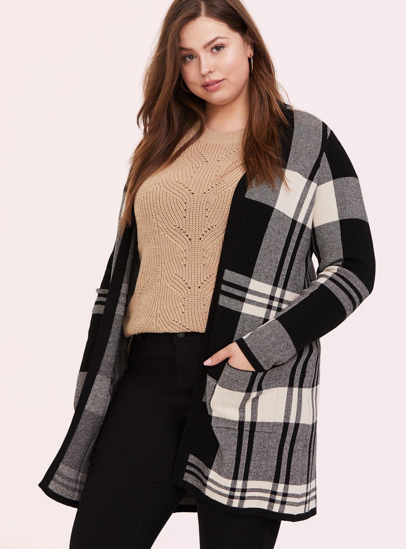 LORRA PLAID CARDIGAN