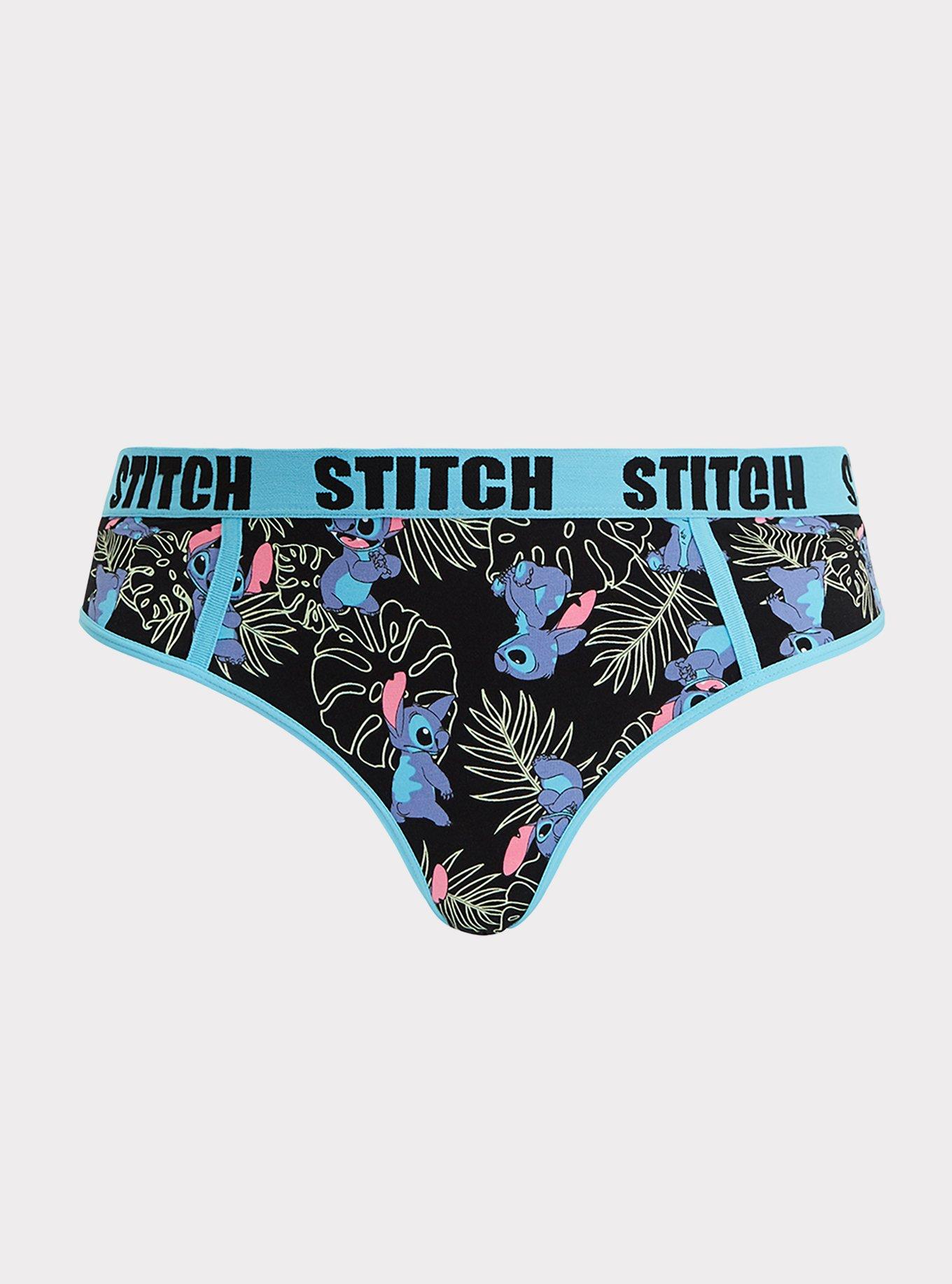 Disney Lilo & Stitch Black Cotton Hipster Panty, , hi-res