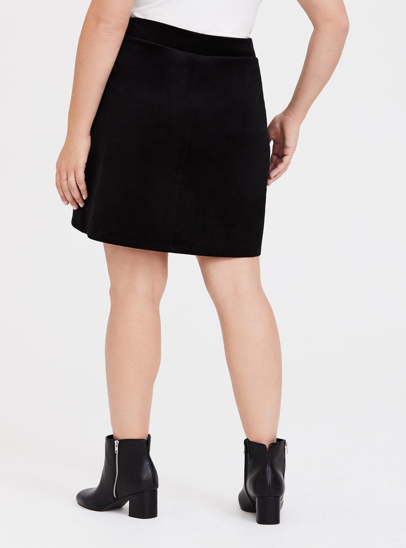 Plus Size - Mini Corduroy Button-Front Skirt - Torrid