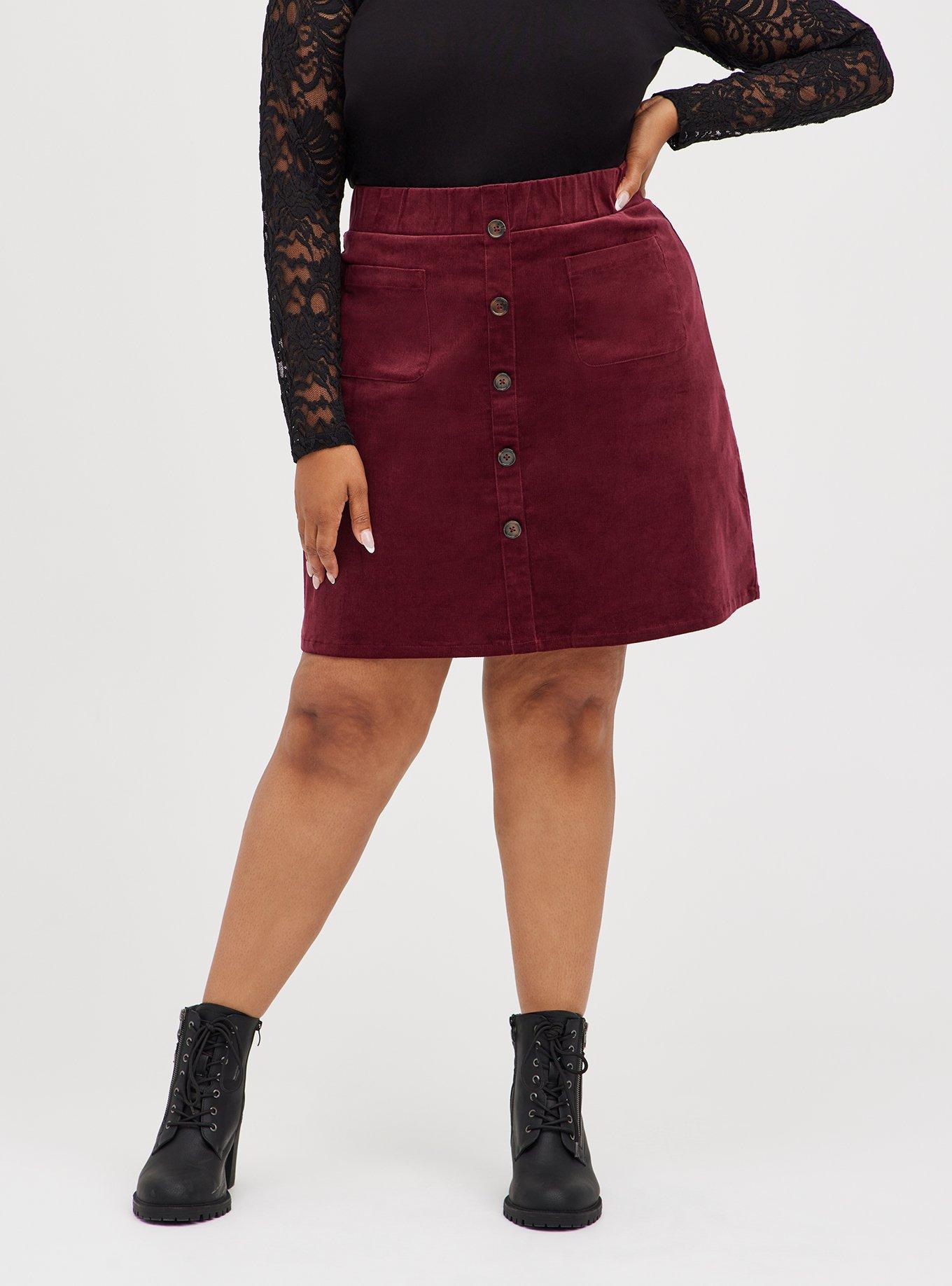 Plus size corduroy skirt 5t best sale