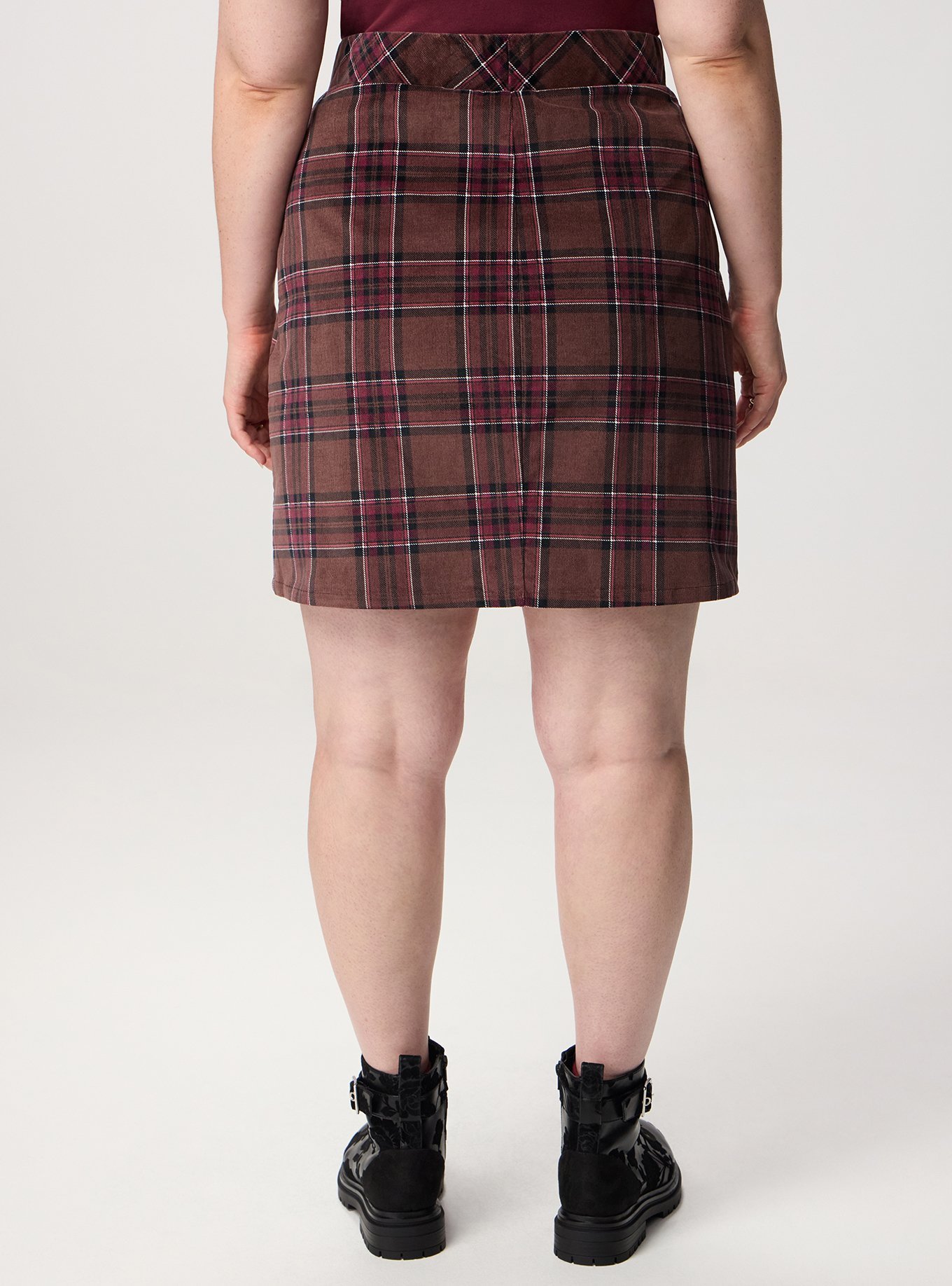 Plus Size - Corduroy Button-Front Mini Skirt - Torrid