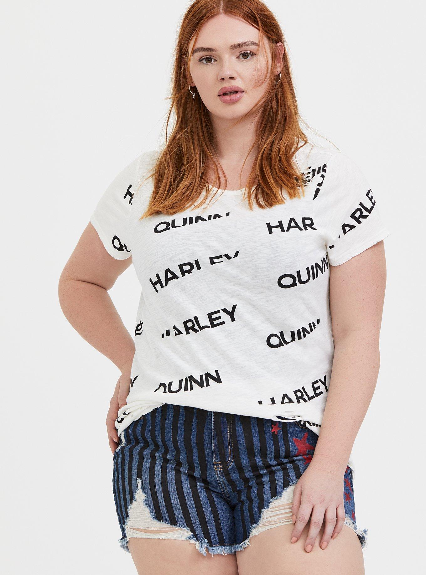 Harley quinn white clearance shirt