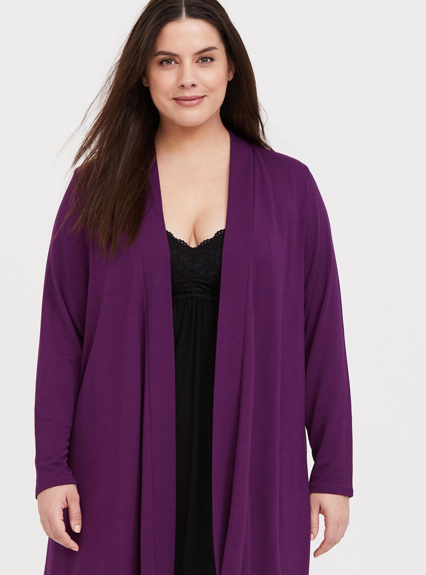 Plus size sleep online cardigan