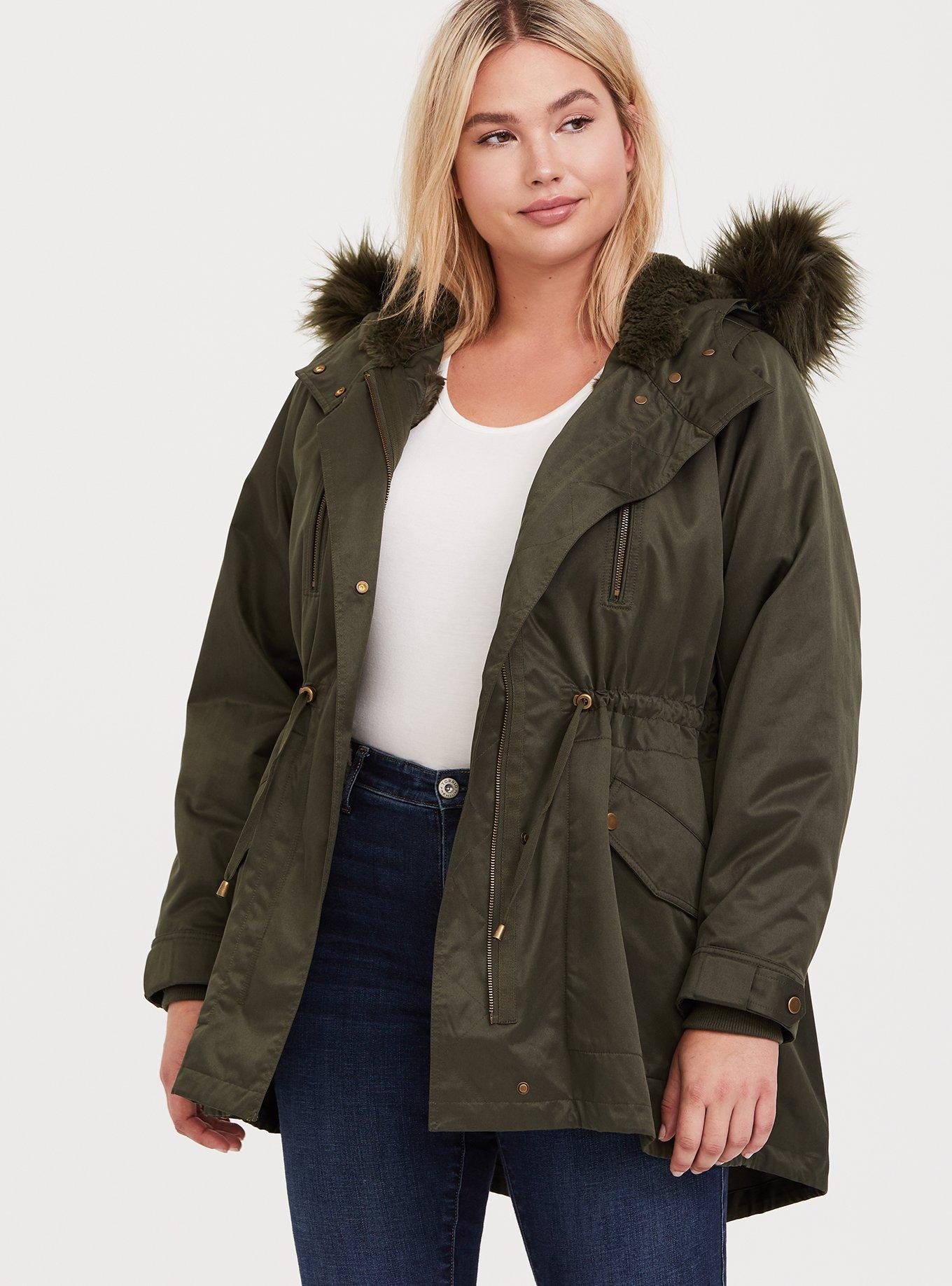 Plus Size - Fur Lined Parka - Torrid