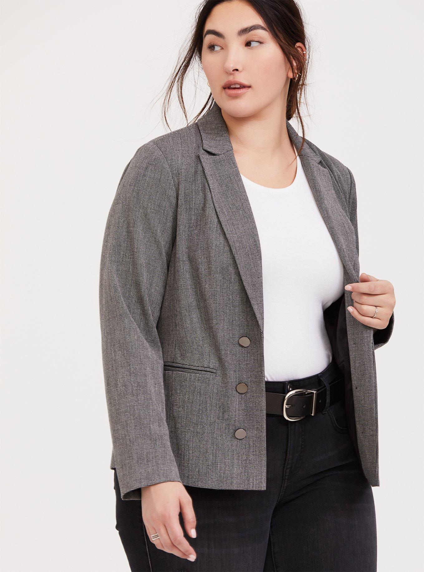 Tweed jacket black and - Gem