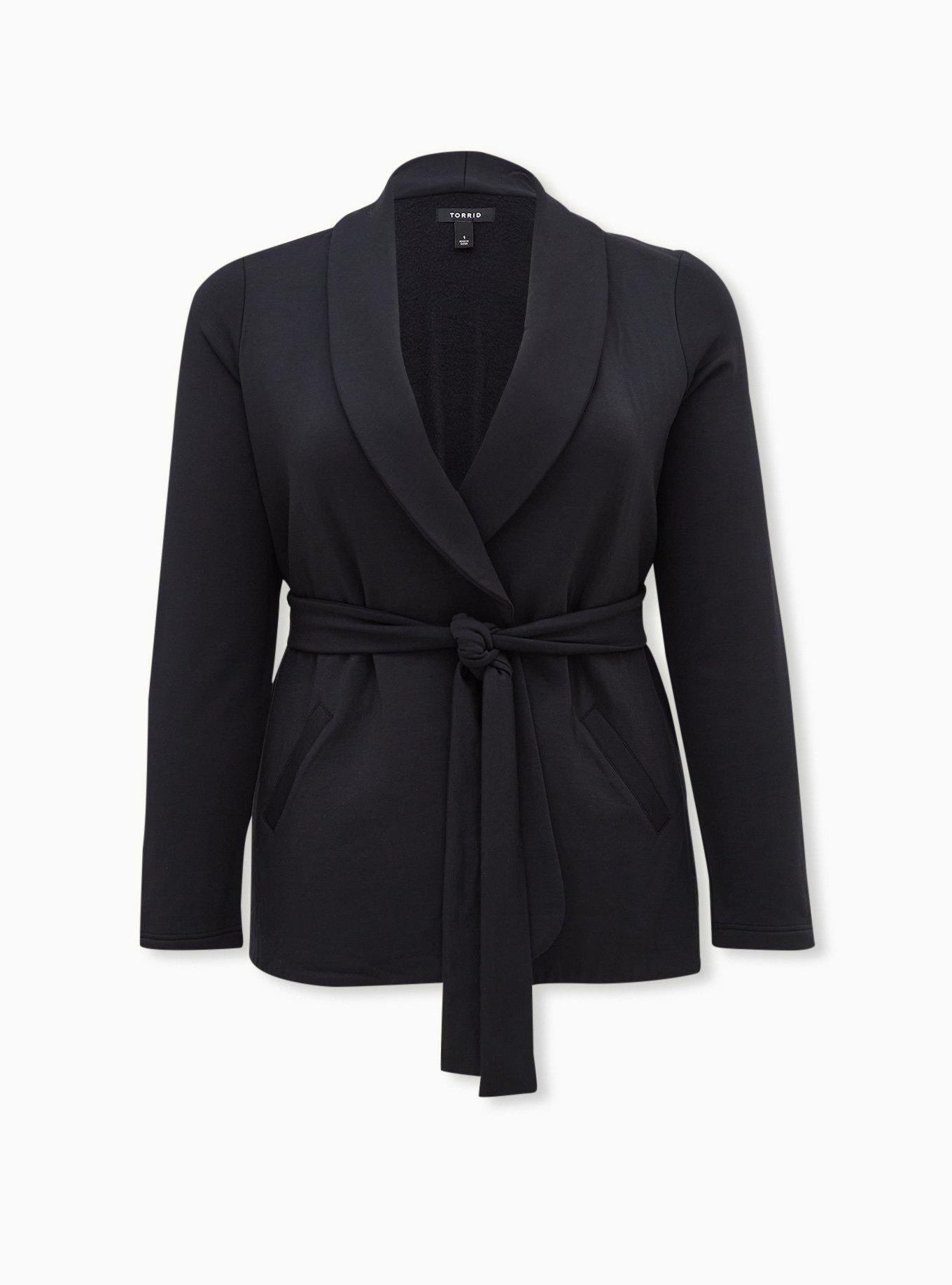 Plus Size - Knit Tie Waist Blazer - Torrid