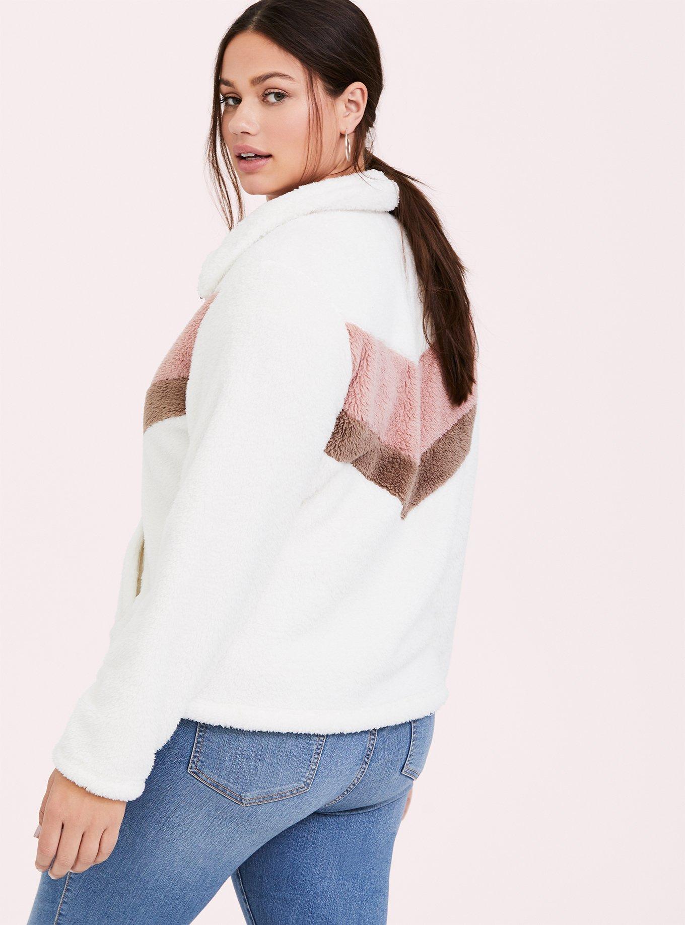 Torrid sherpa jacket sale
