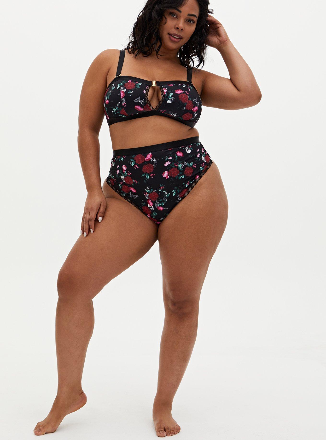 Plus Size - Straps And Rings Satin Bodysuit - Torrid