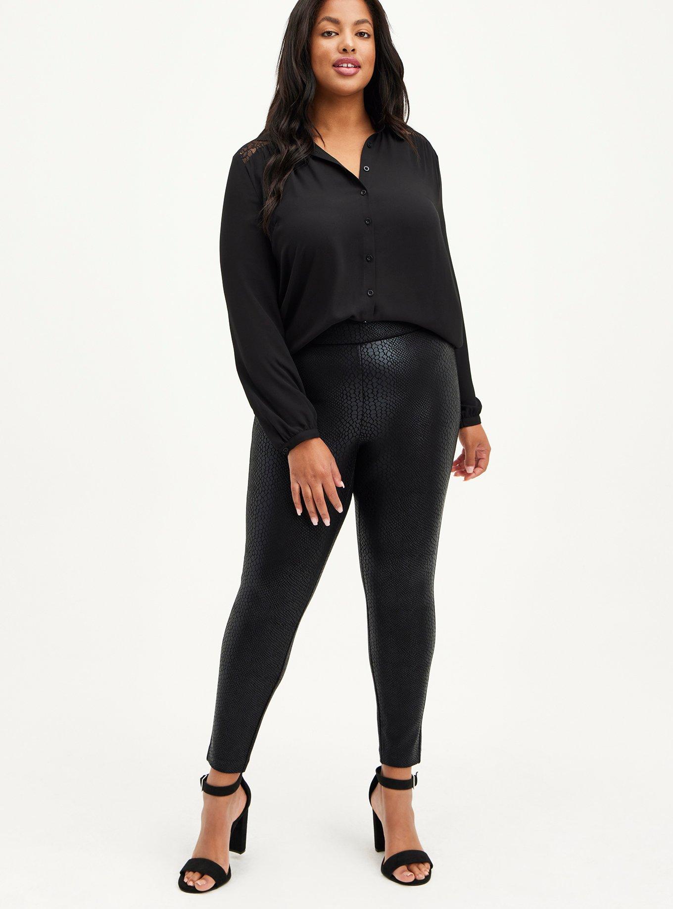 Pixie Skinny Studio Luxe Ponte High-Rise Pant, ANIMAL BLACK, hi-res