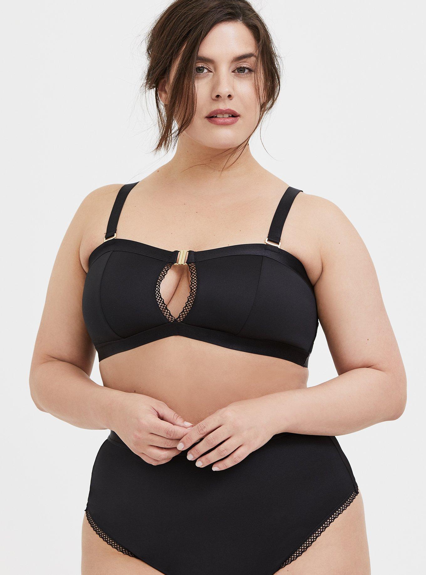 Plus Size - Straps And Rings Satin Bodysuit - Torrid