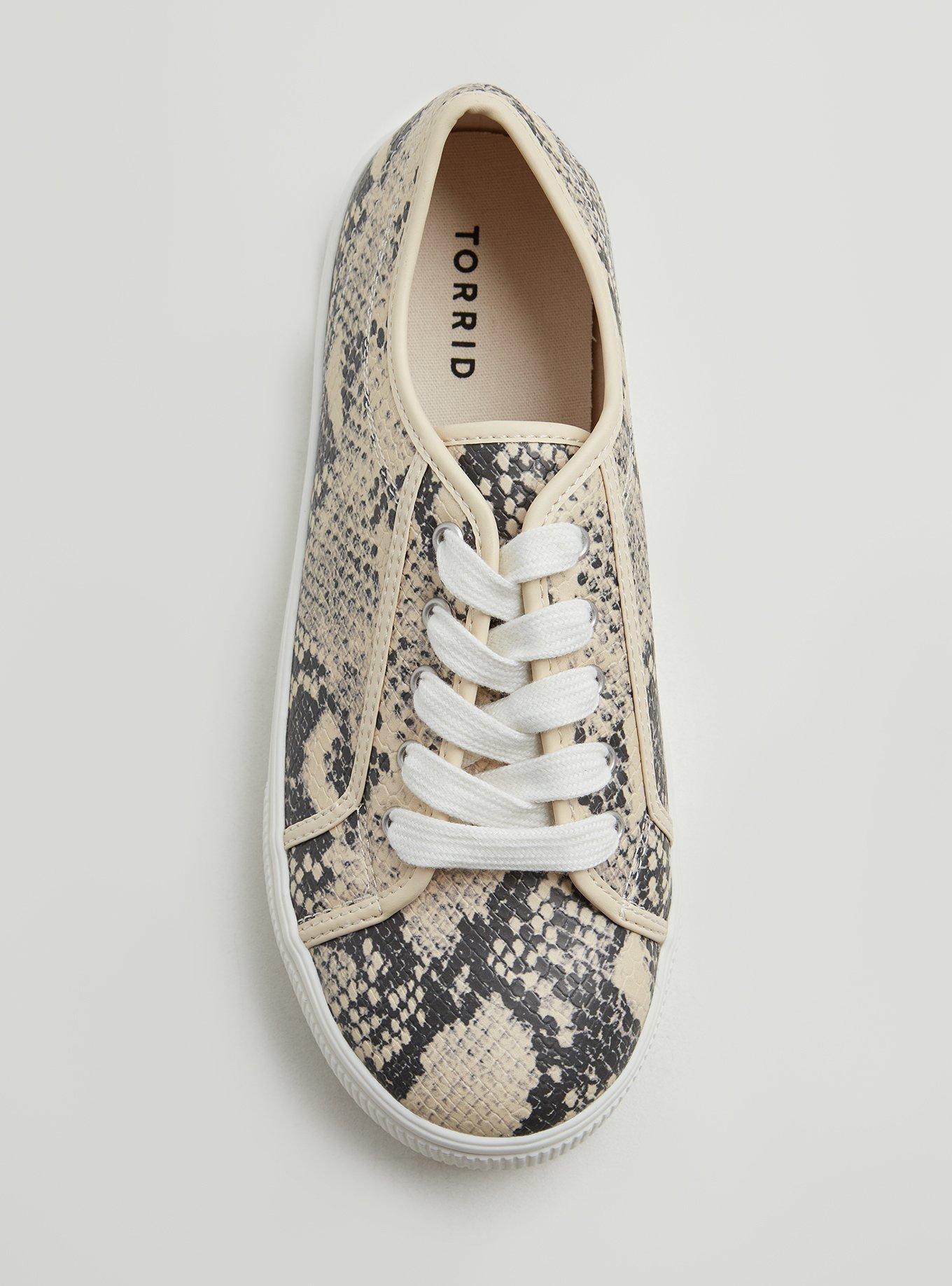 Snakeskin store platform sneakers