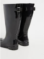 Rubber Knee-High Rain Boot (WW), BLACK, alternate