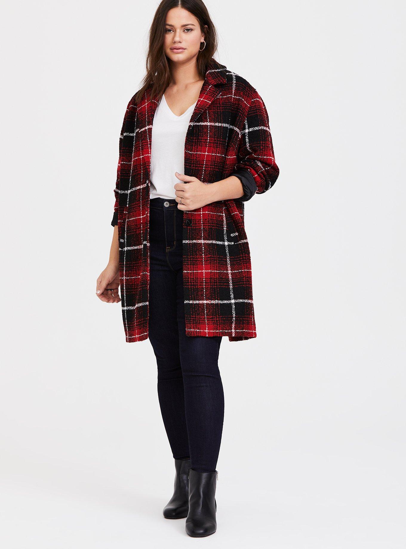 Torrid red outlet coat