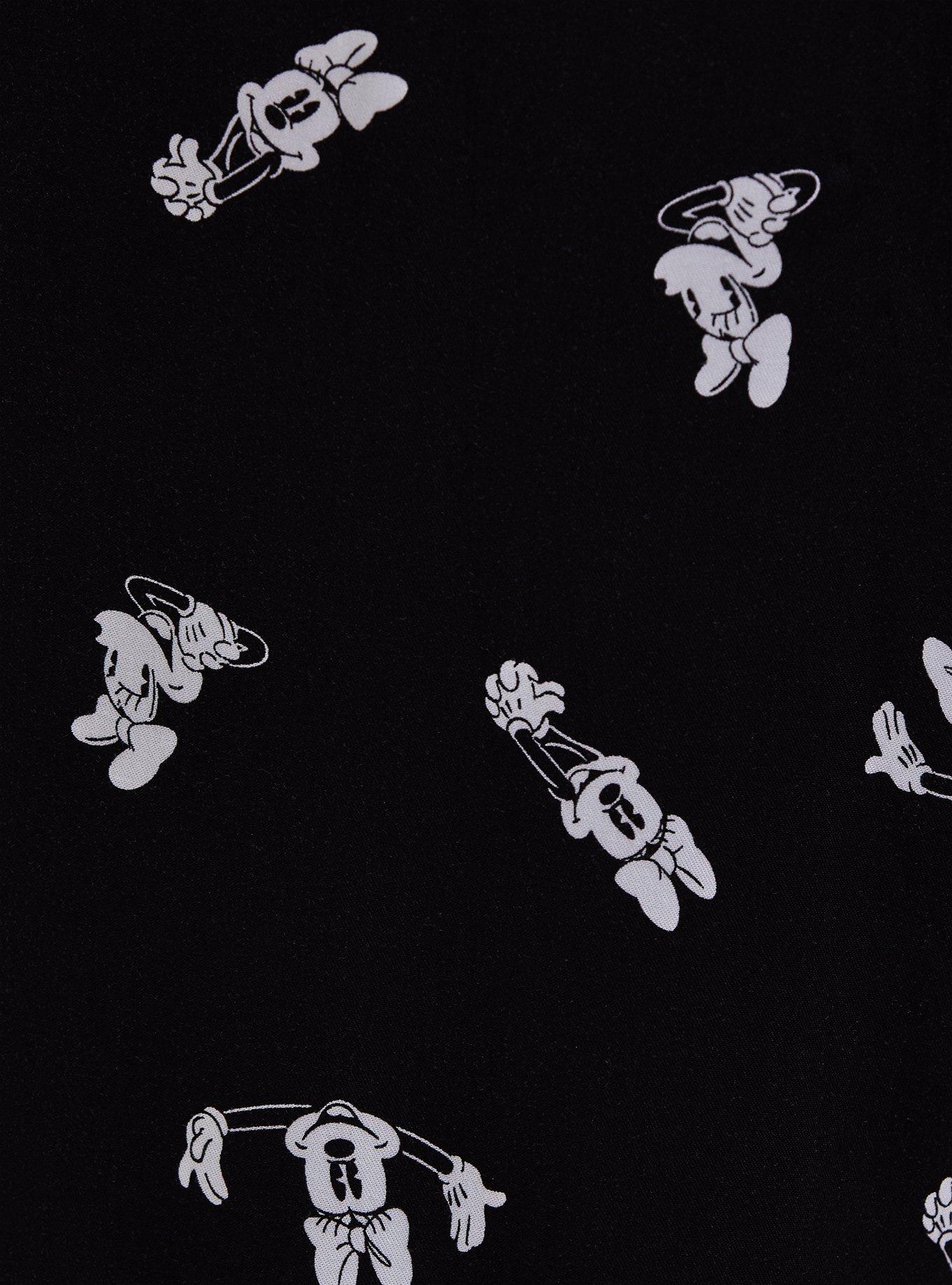 Plus Size Disney Minnie Mouse Black Challis Culotte Jumpsuit, OTHER PRINTS, alternate