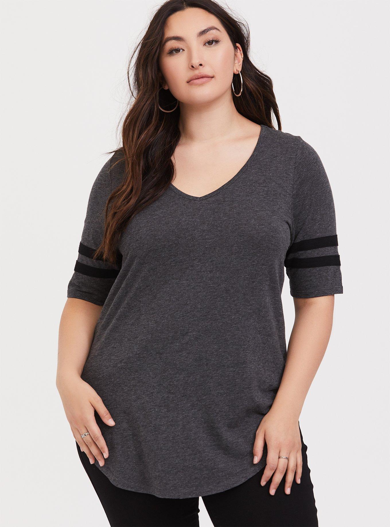 TORRID Super Soft Slub Scoop Neck Varsity Cami