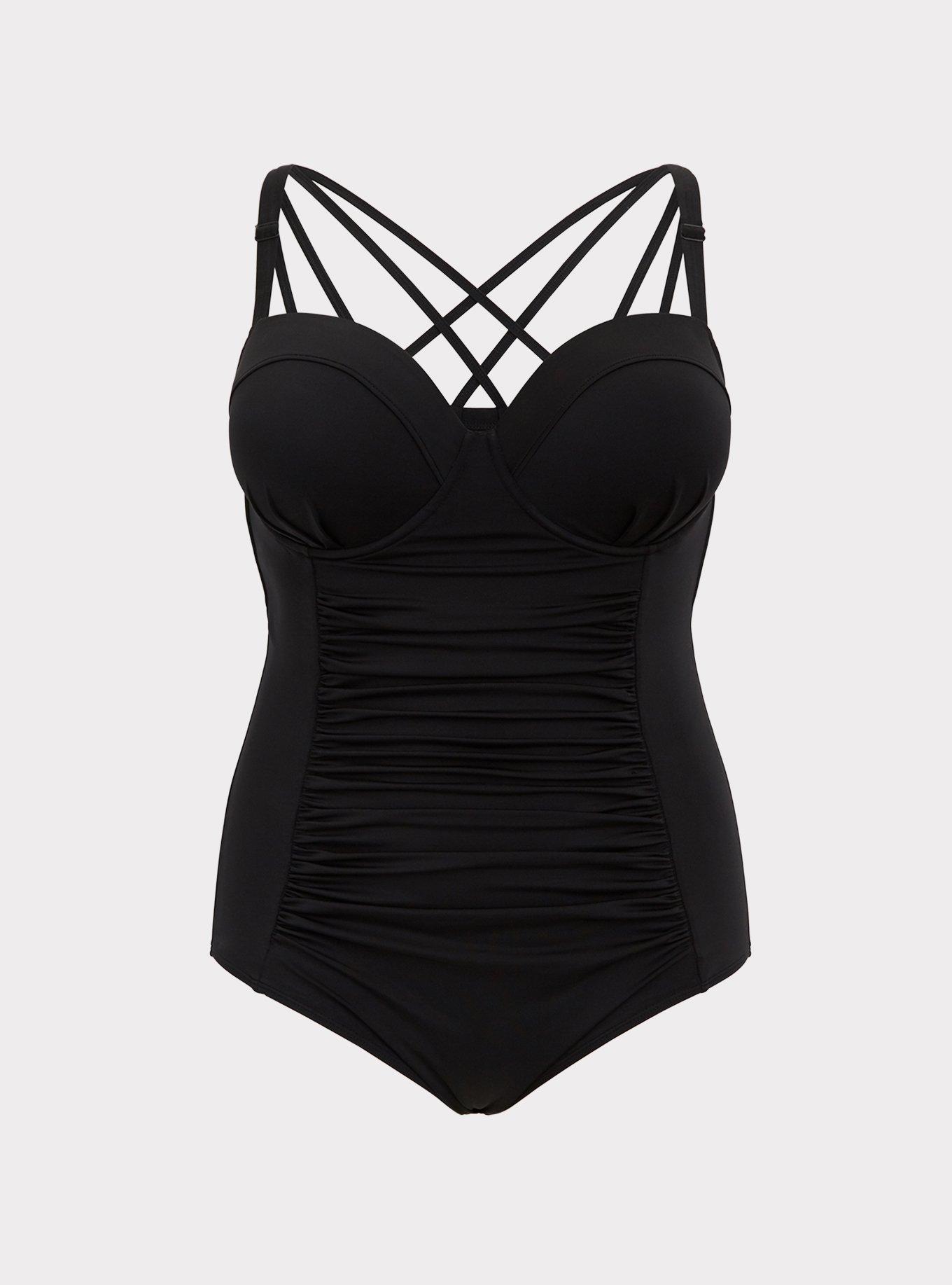 Slim Fix Underwire Strappy Back One Piece Swimsuit