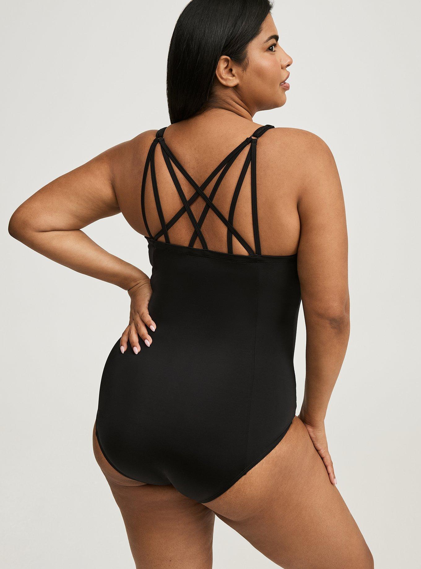 Slim Fix Underwire Strappy Back One Piece Swimsuit