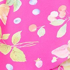 Wireless One Shoulder Flounce Bikini Top, FRUIT BASKET PINK, swatch