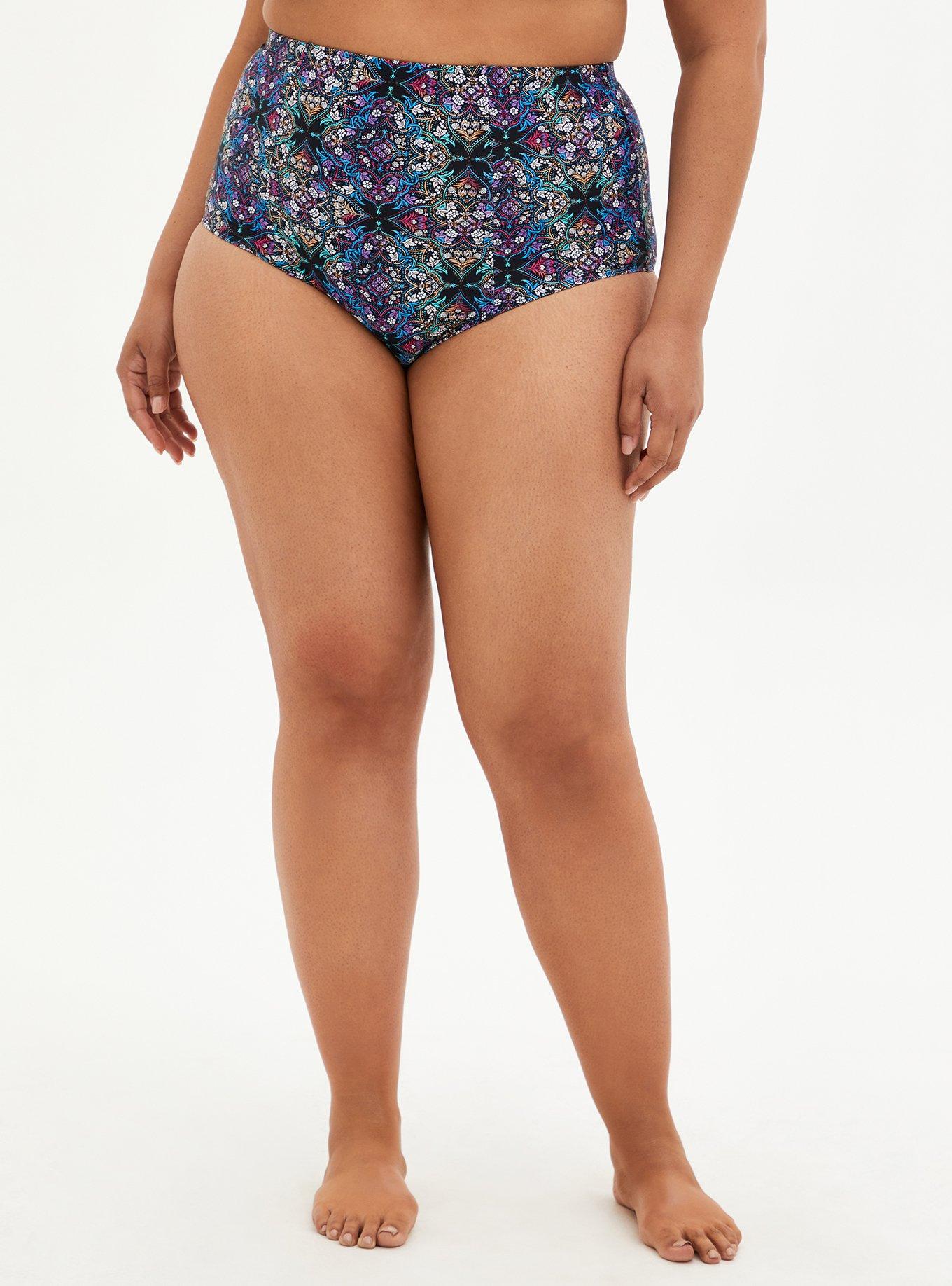 Plus Size - High-Rise Strappy Back Swim Bottom - Torrid