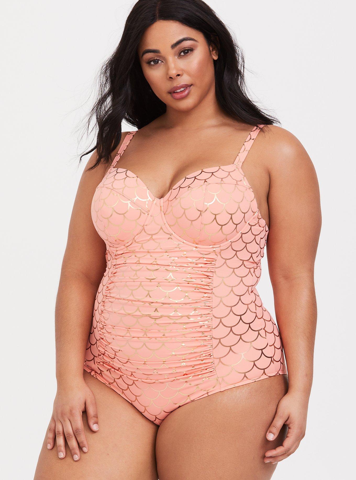 Plus Size - Slim Fix Underwire One Piece Swimsuit - Torrid