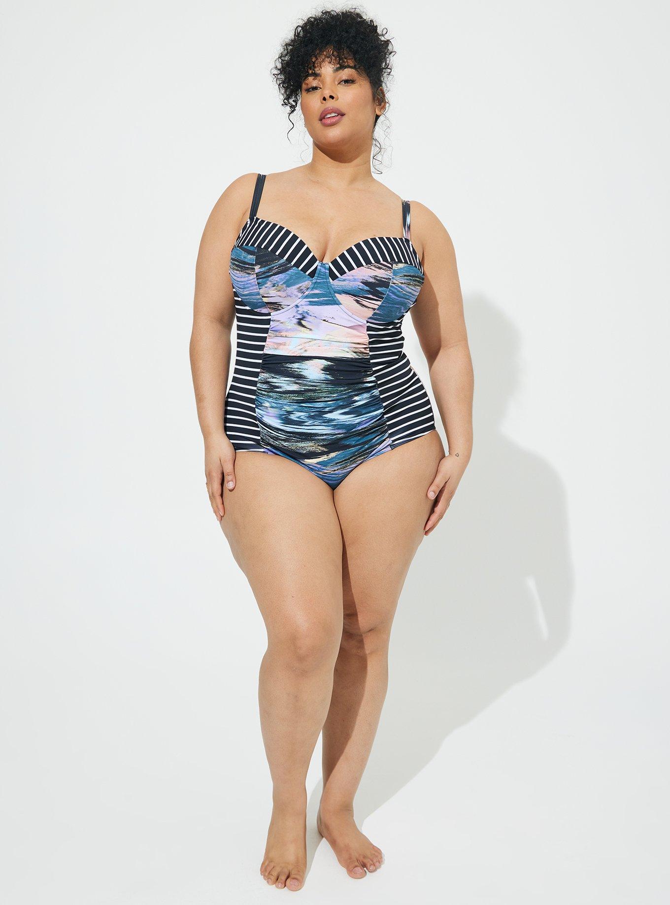 Plus Size - Slim Fix Underwire One Piece Swimsuit - Torrid