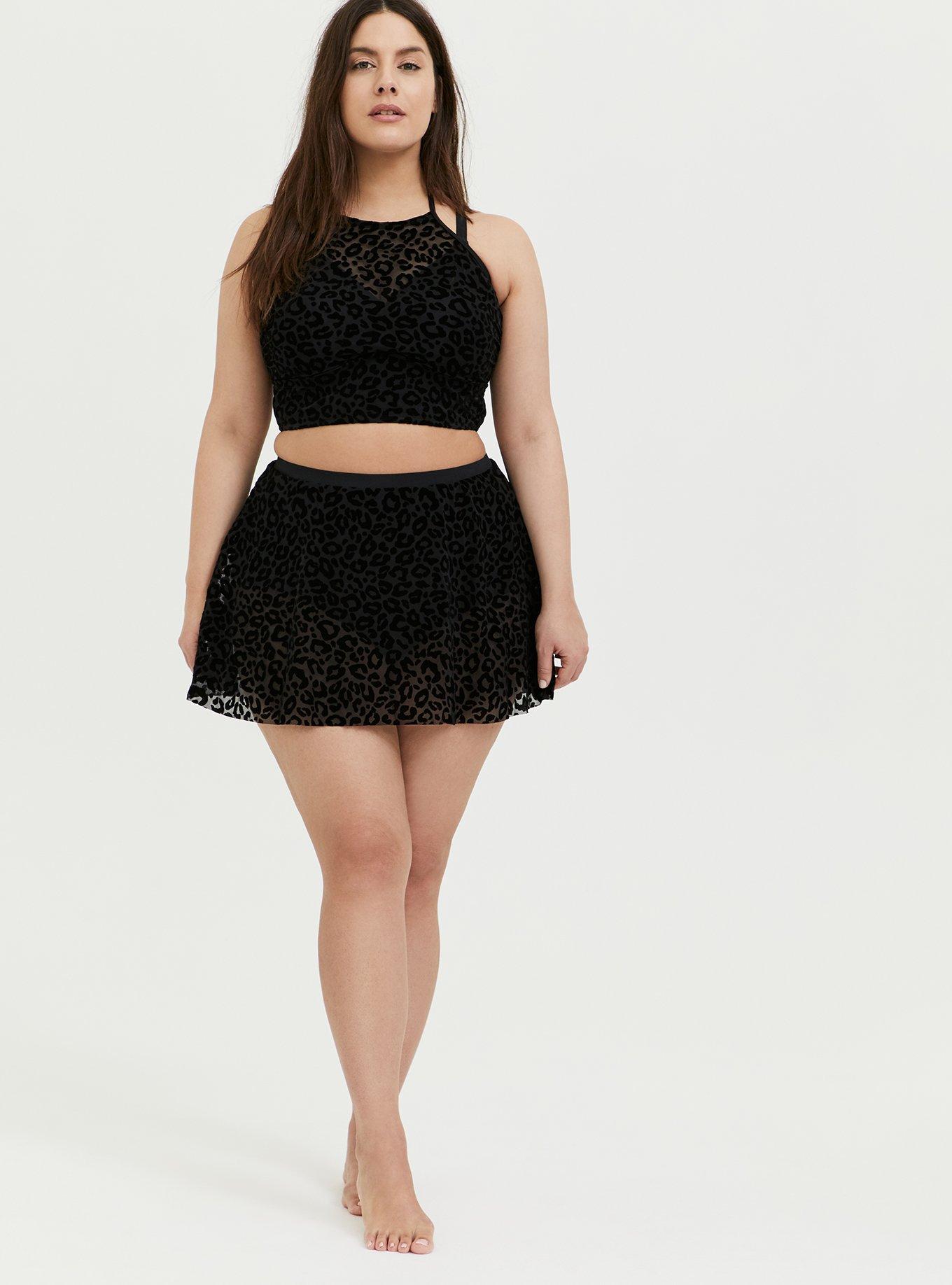 Torrid leopard swimsuit sales