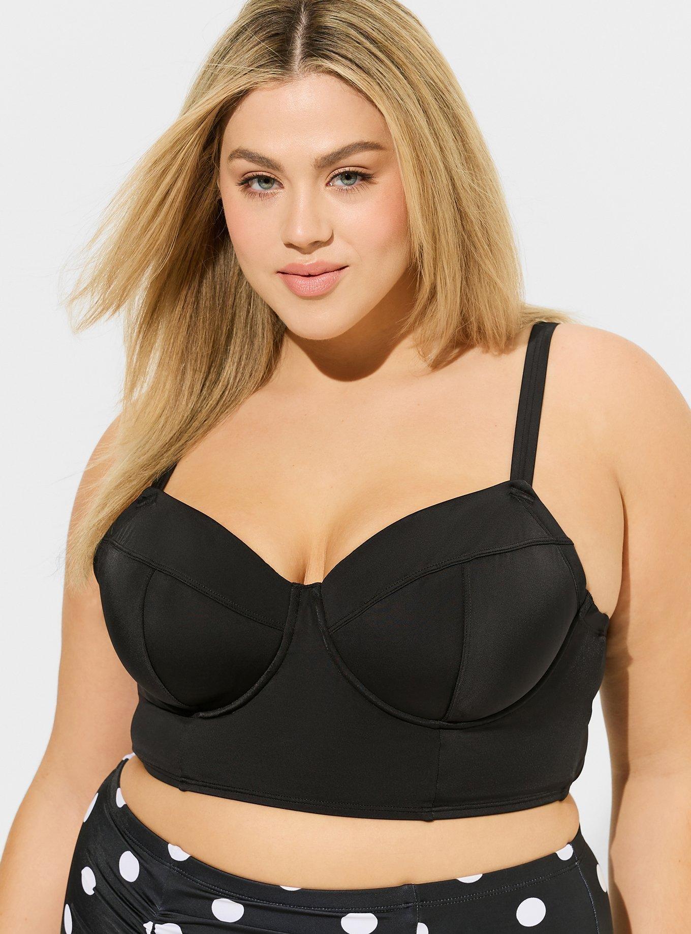 Average Size Figure Types in 36G Bra Size F Cup Sizes by Sunsets Bikini Top  and Swimwear Top