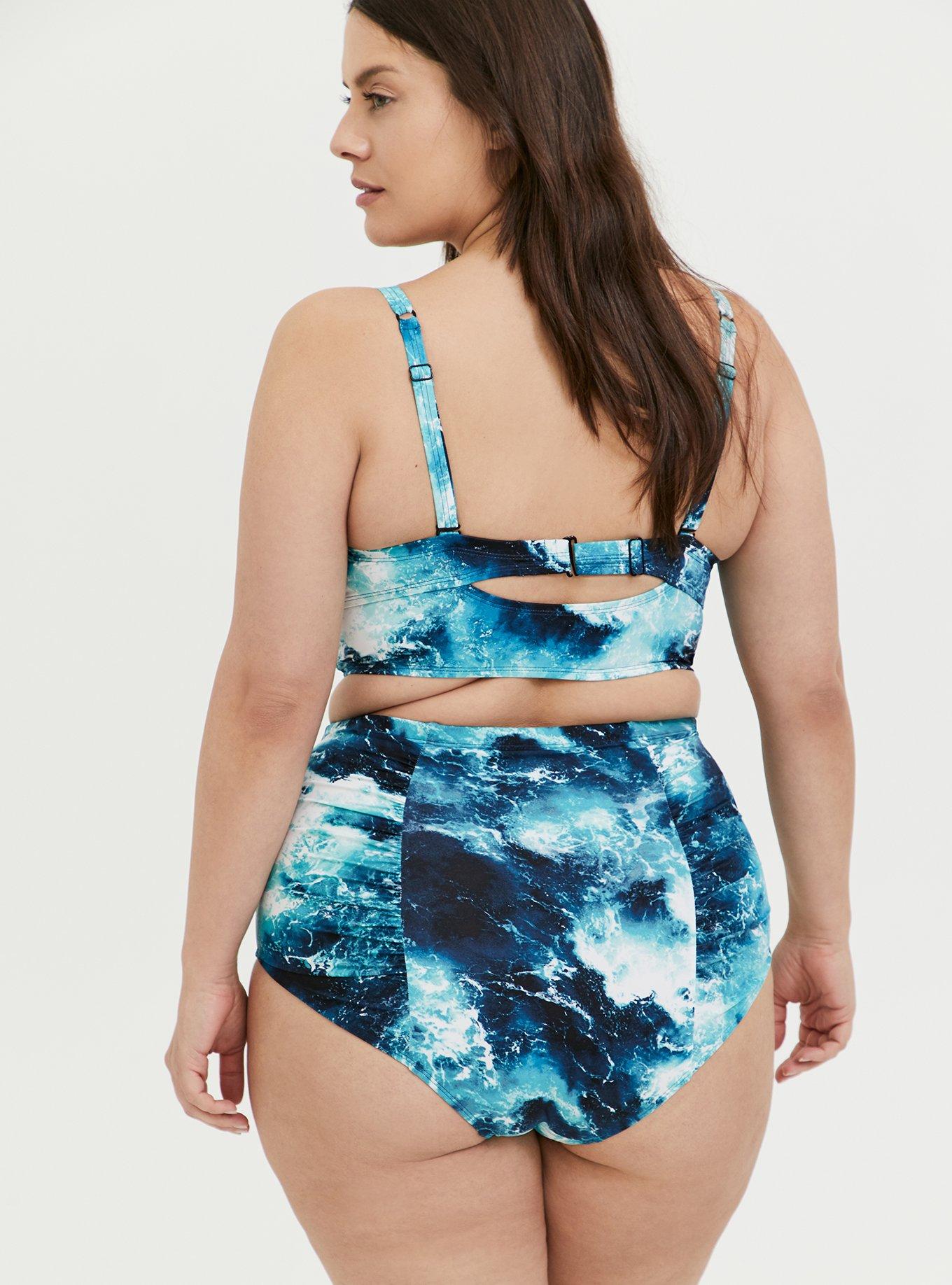 Plus Size - Underwire Cut And Sew Bikini Top - Torrid