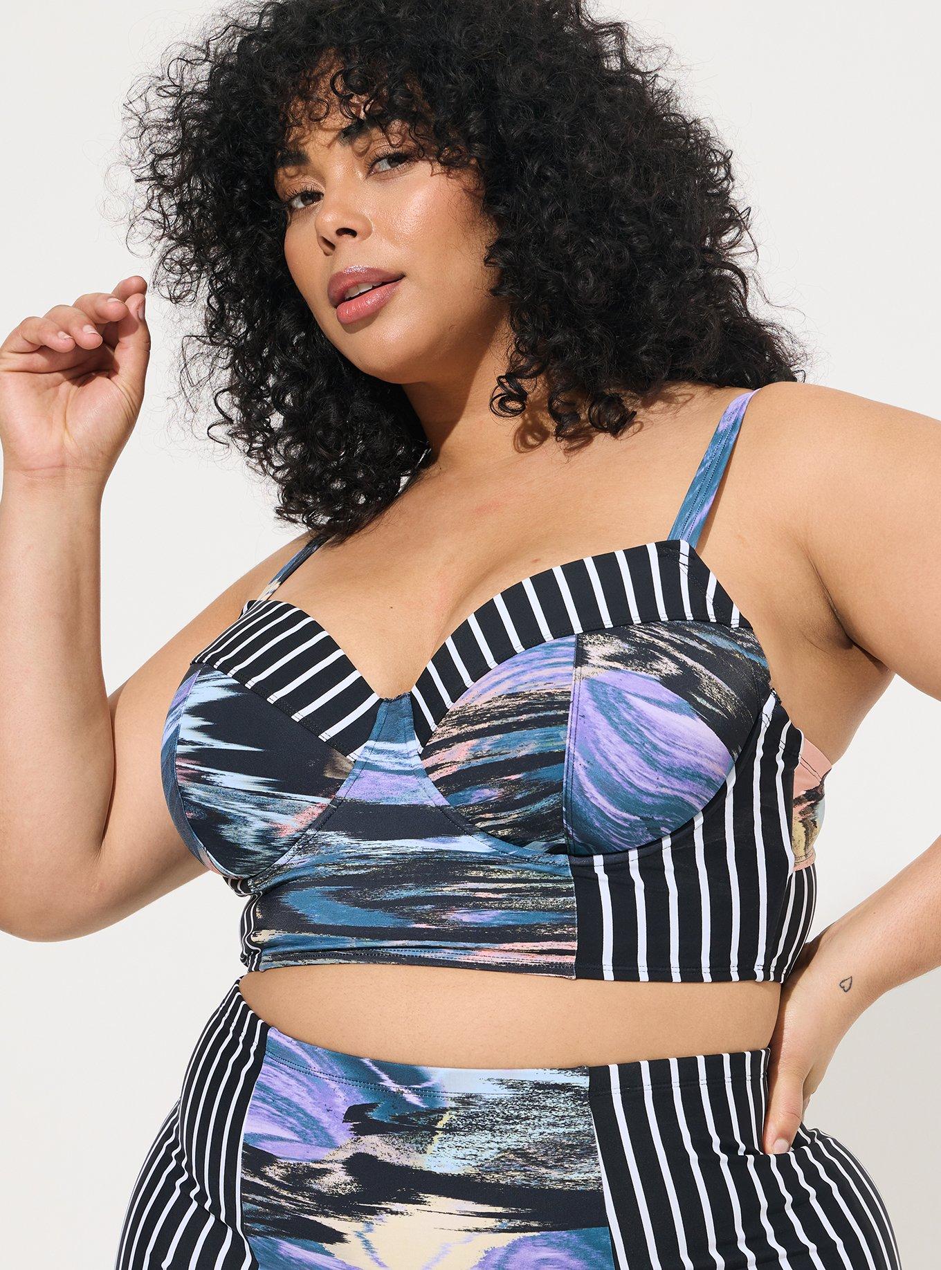 Plus Size Underwire Long Line Bikini Top Torrid