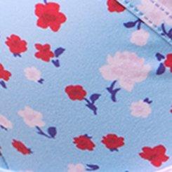 Underwire Longline Bikini Top, PETITE ROSES FLORAL BLUE, swatch