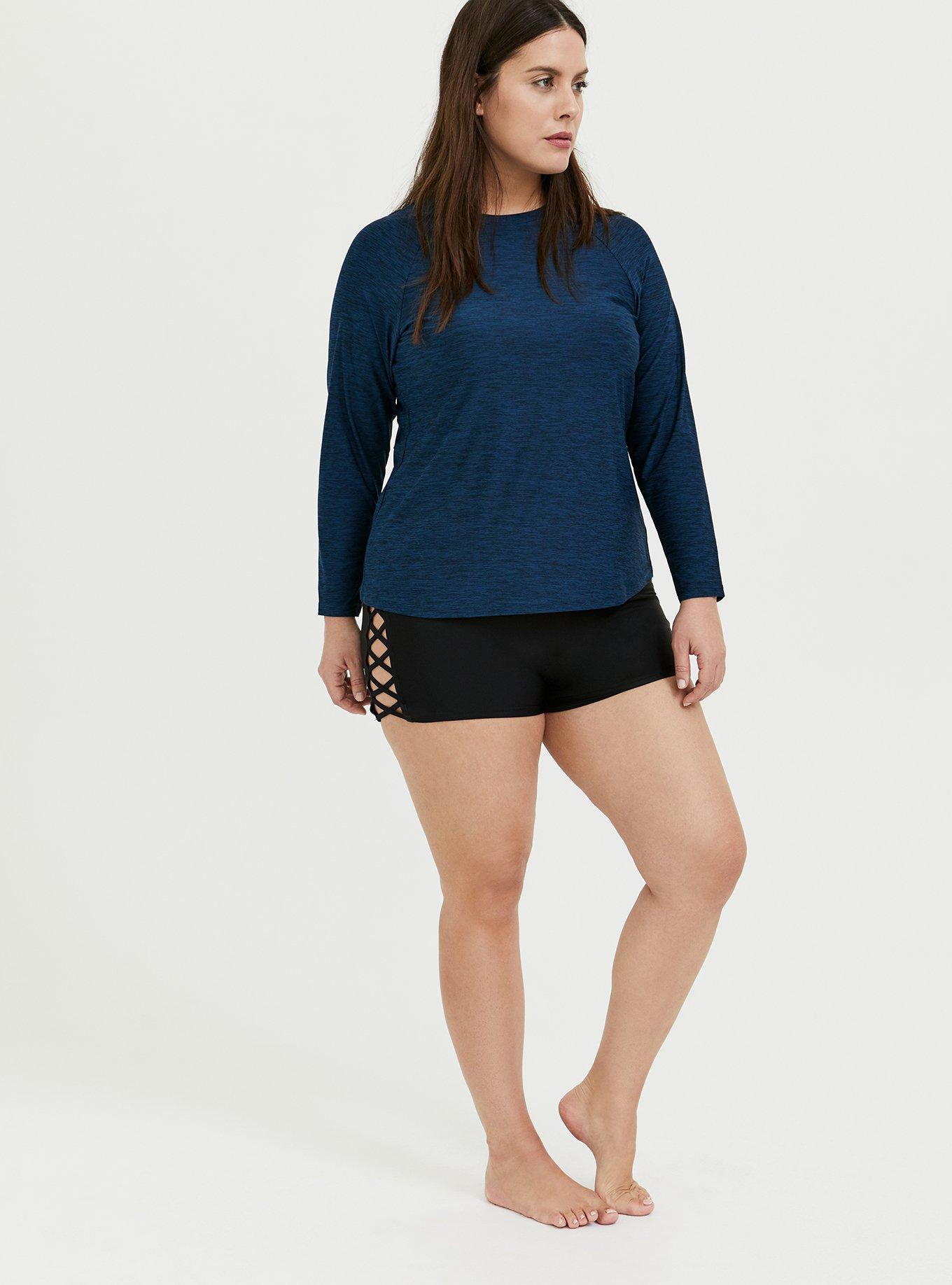 Navy Swim Rash Guard, , alternate