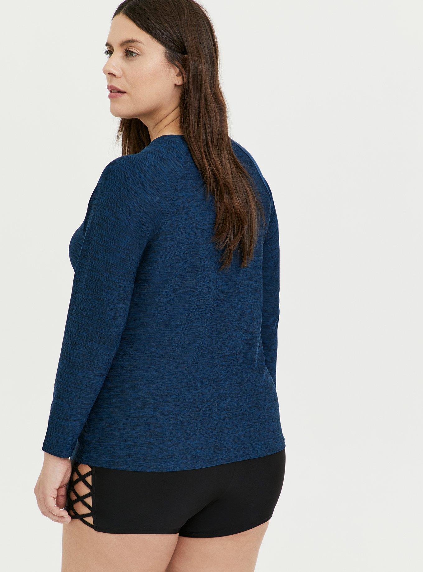 Navy Swim Rash Guard, , alternate