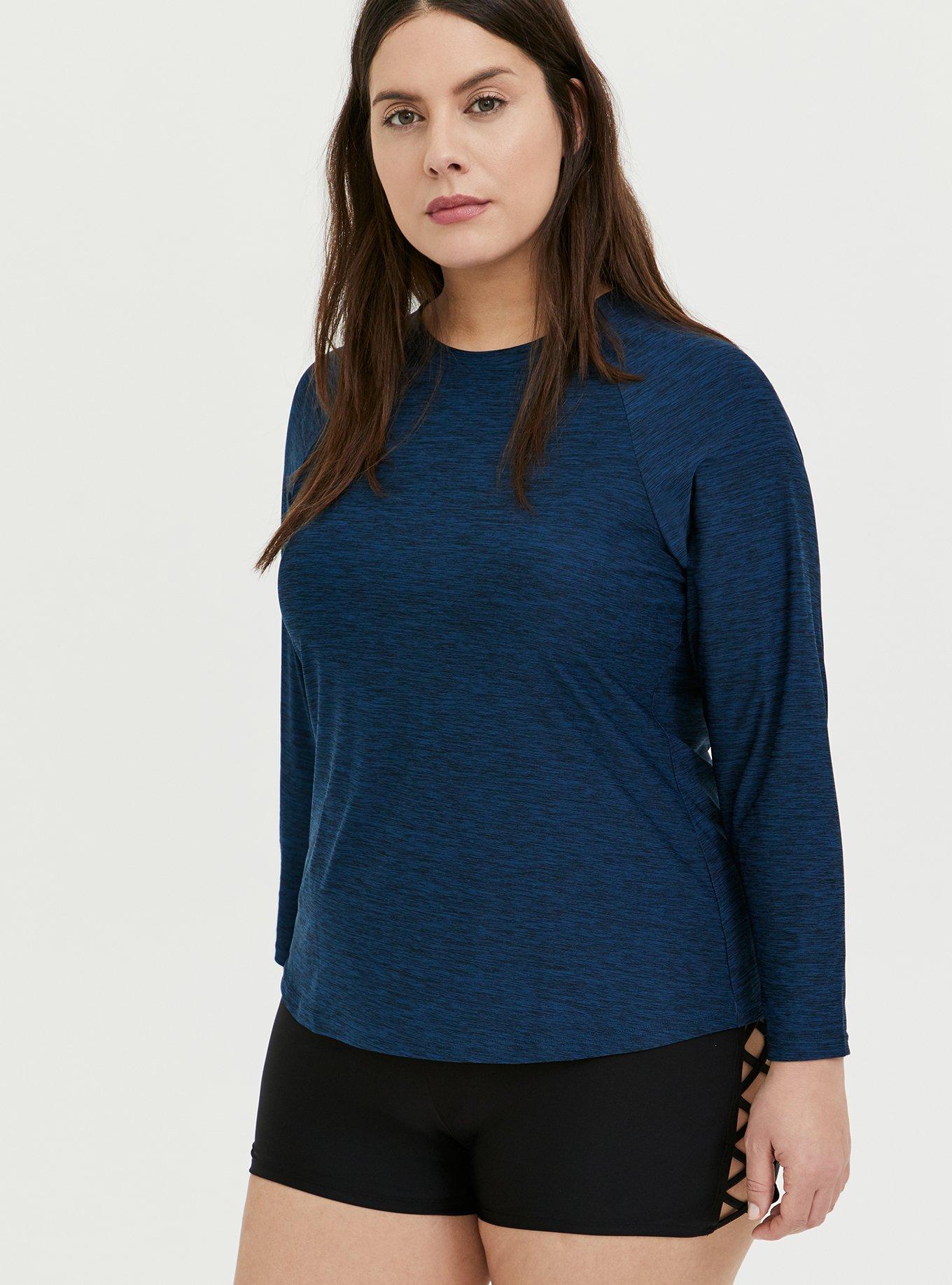 Navy Swim Rash Guard, , hi-res