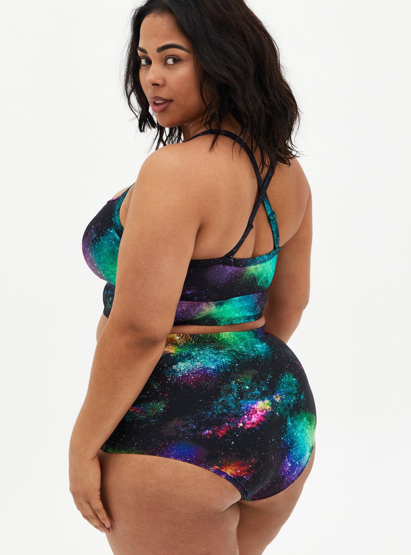 Plus Size Caged Detail One-Piece Swimsuit