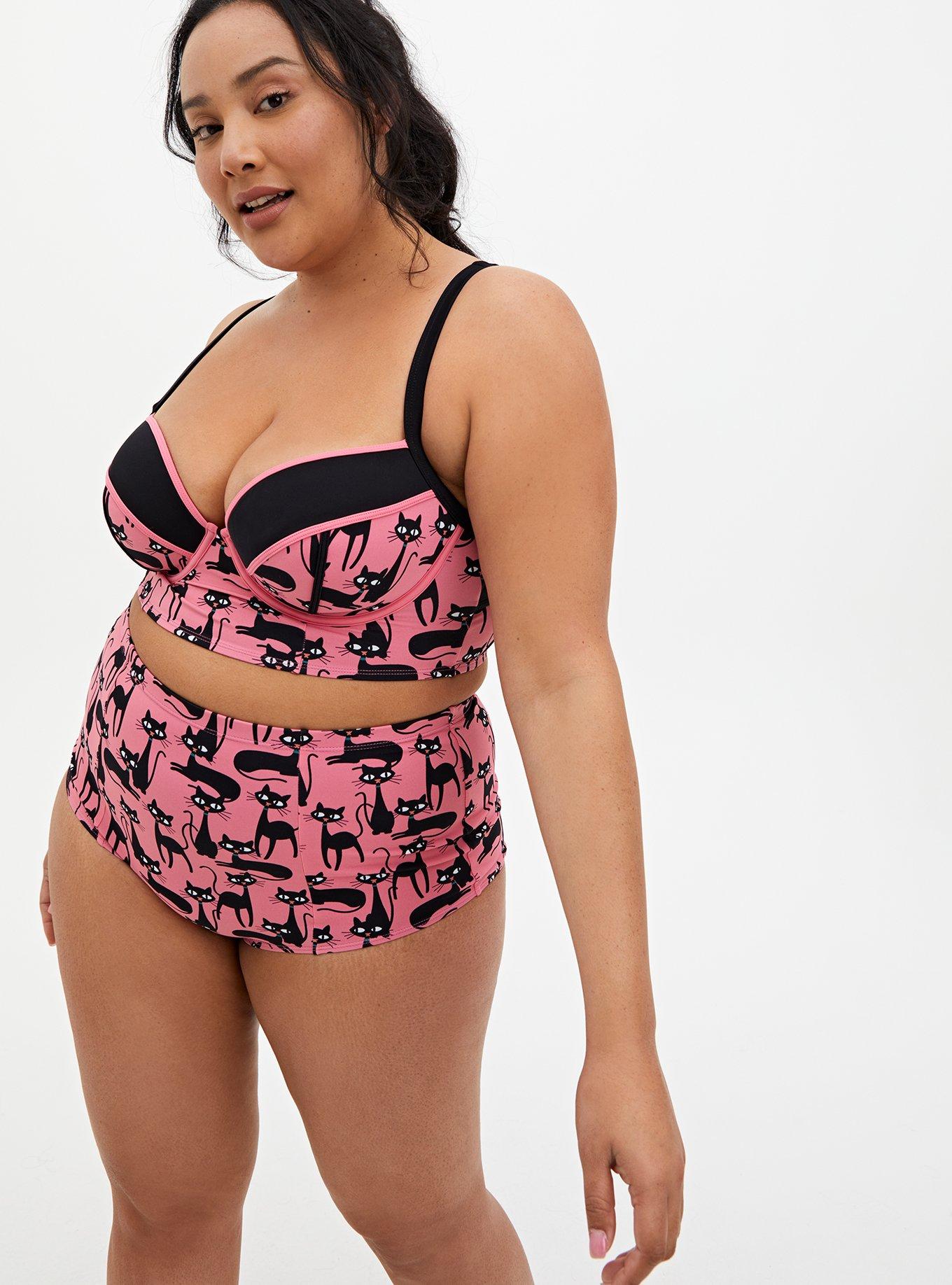 Plus Size - Underwire Unlined Demi Midkini Top - Torrid