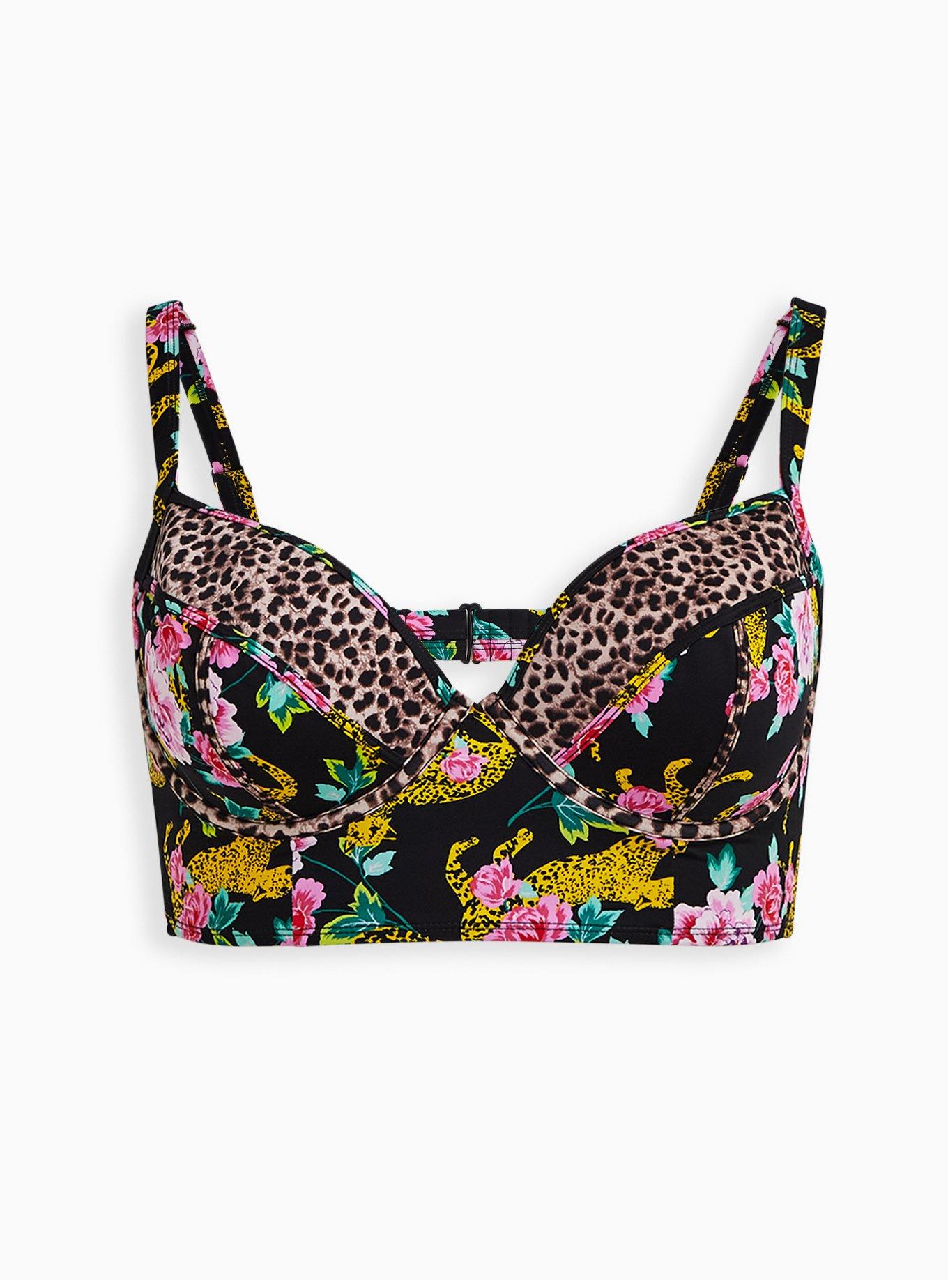 Plus Size - Underwire Cut And Sew Bikini Top - Torrid