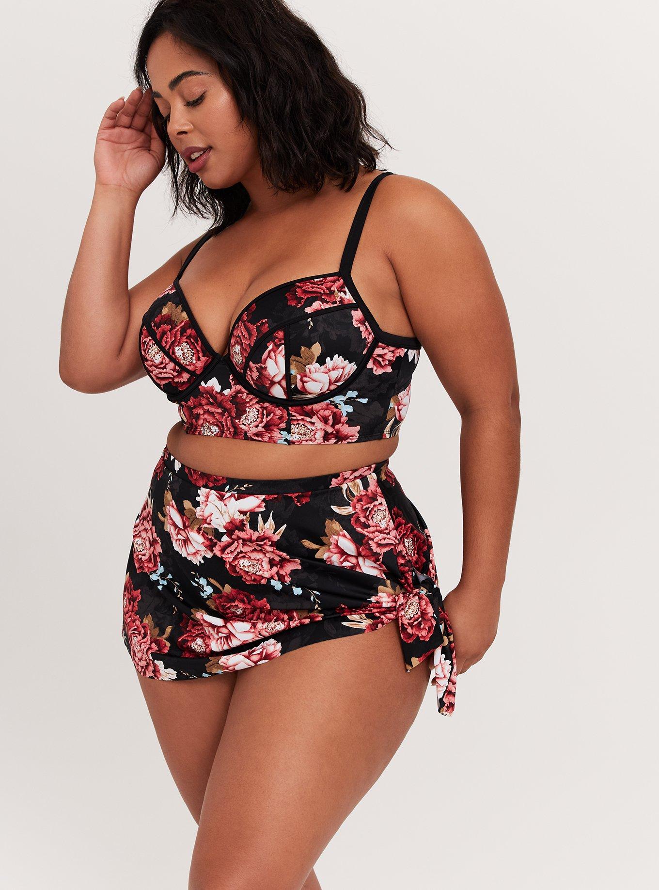 Plus Size - Underwire Cut And Sew Bikini Top - Torrid