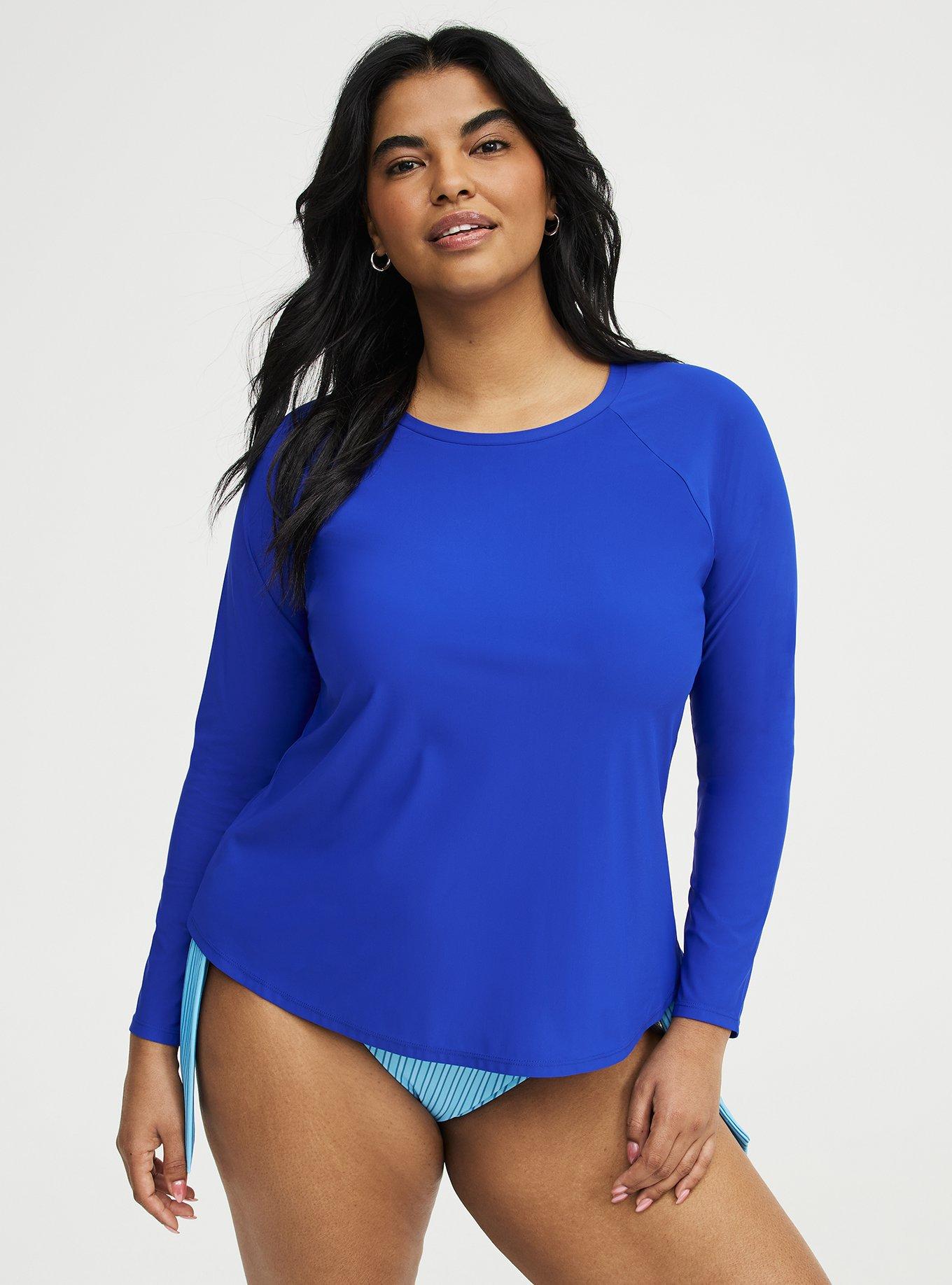 Long Sleeve Swim Shirt, ELECTRIC BLUE CO SWIM, hi-res