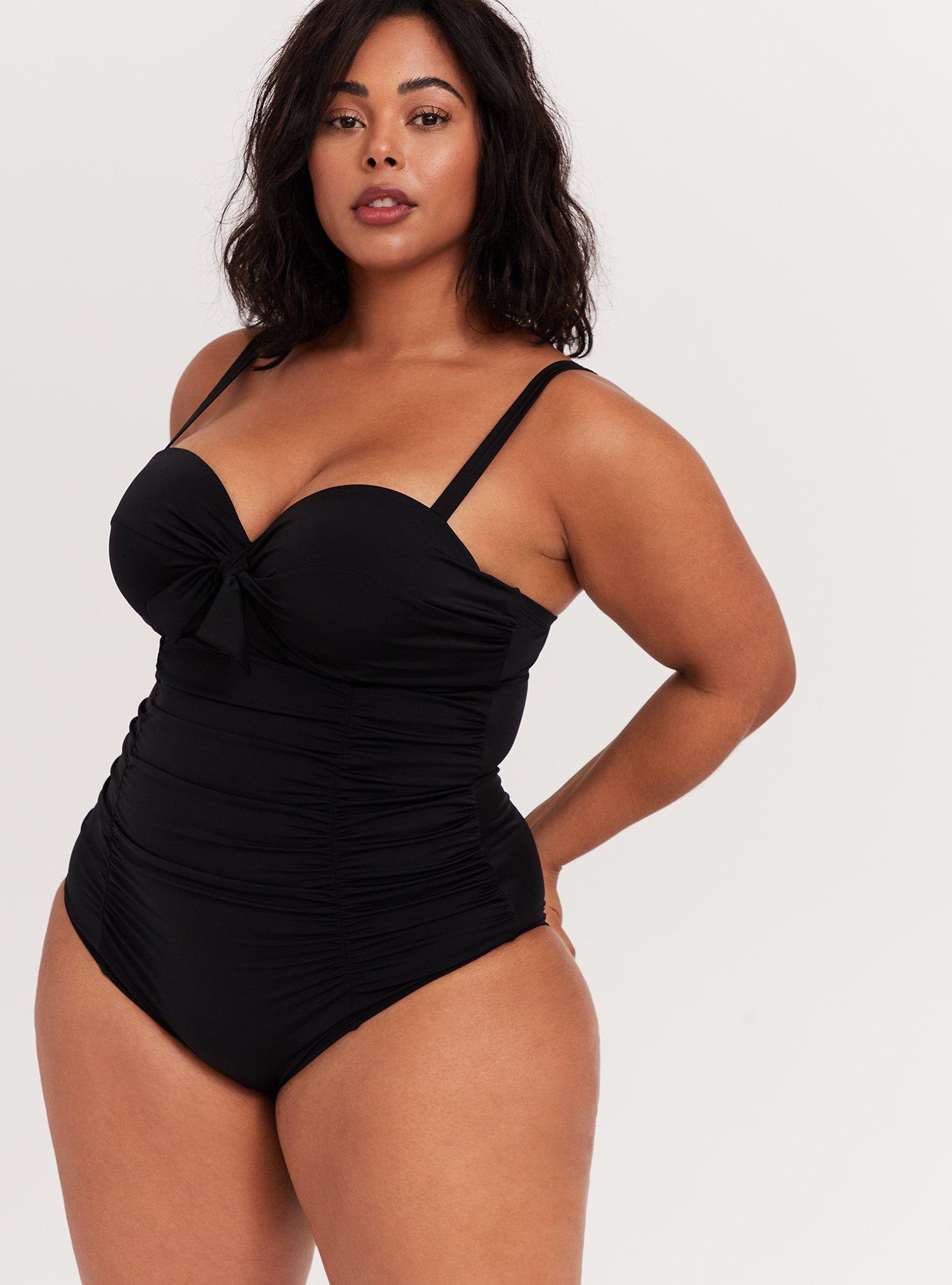 Plus size cheap swimsuits with underwire