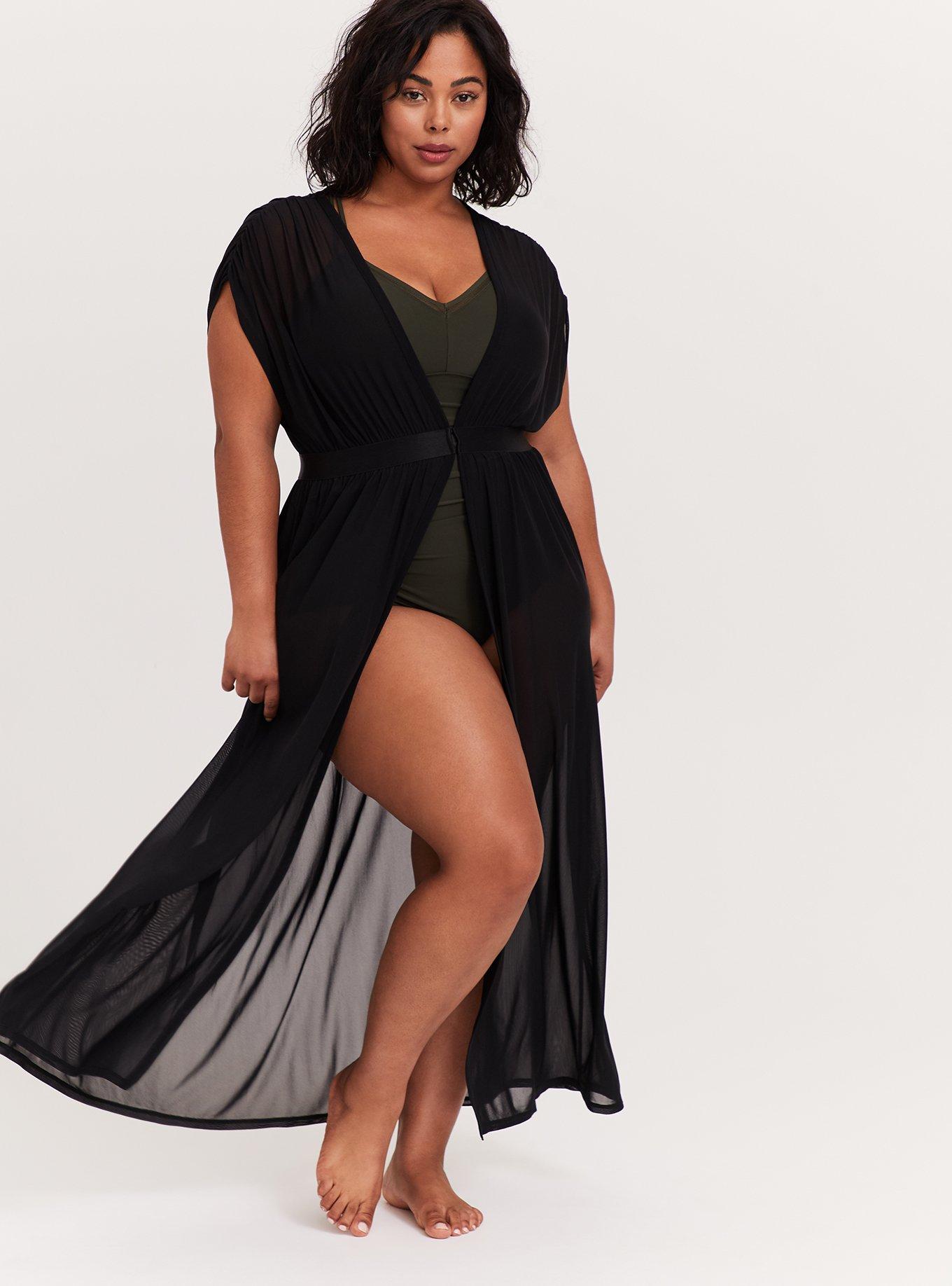 Mesh best sale maxi kimono