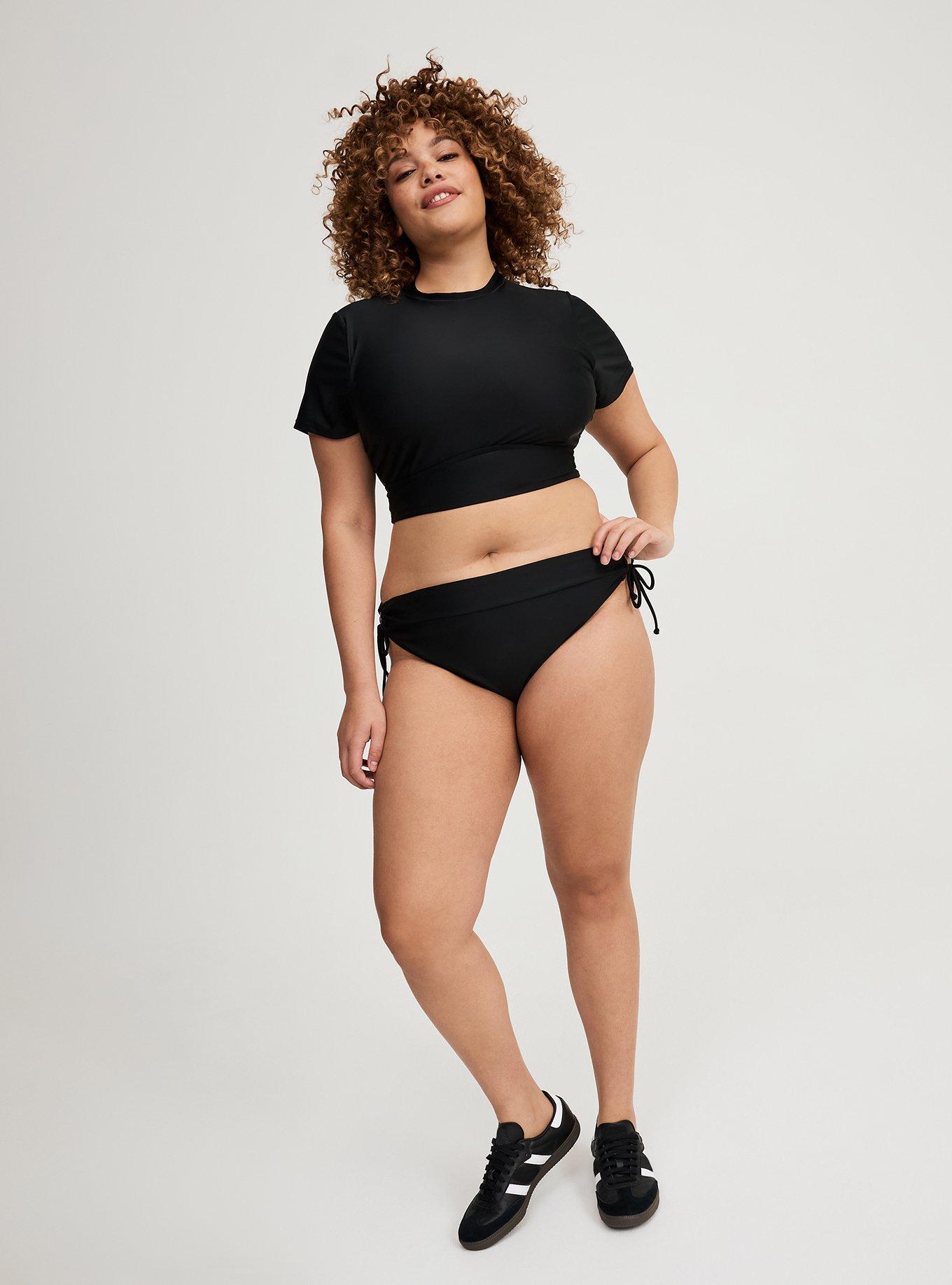 Plus Size - Active Wireless Cropped Short Sleeve Rashguard - Torrid