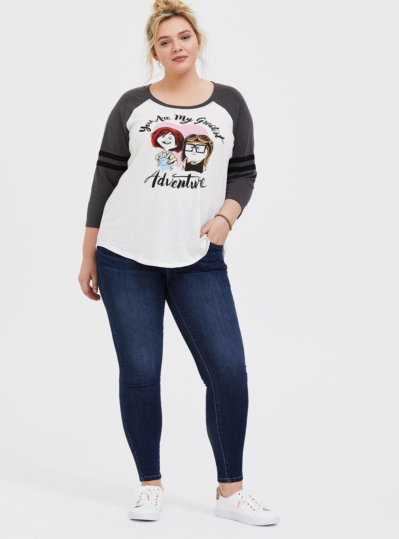 Disney Pixar Up Greatest Adventure Ivory & Grey Football Top, CLOUD DANCER, alternate