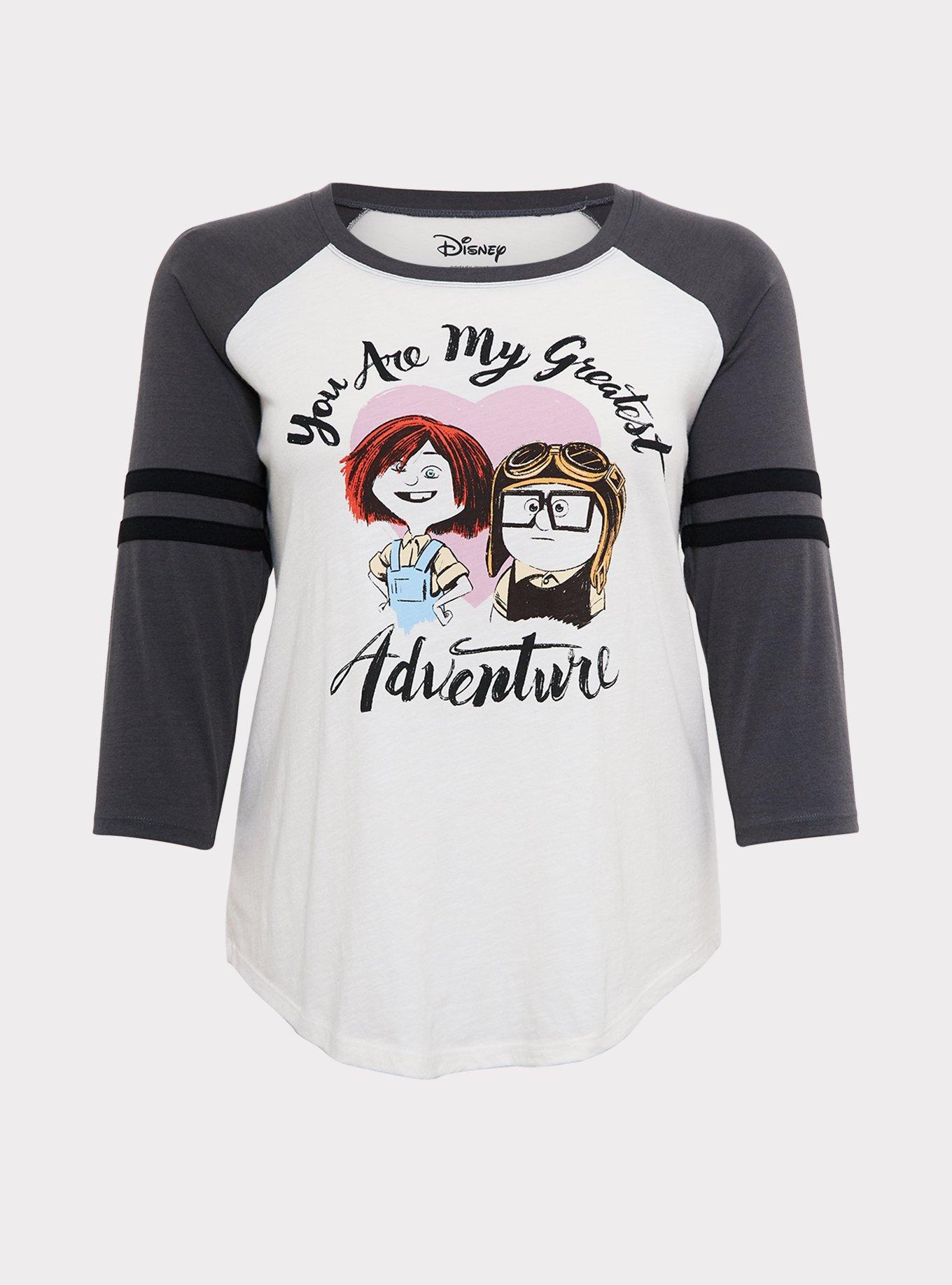Disney Pixar Up Greatest Adventure Ivory & Grey Football Top, CLOUD DANCER, hi-res