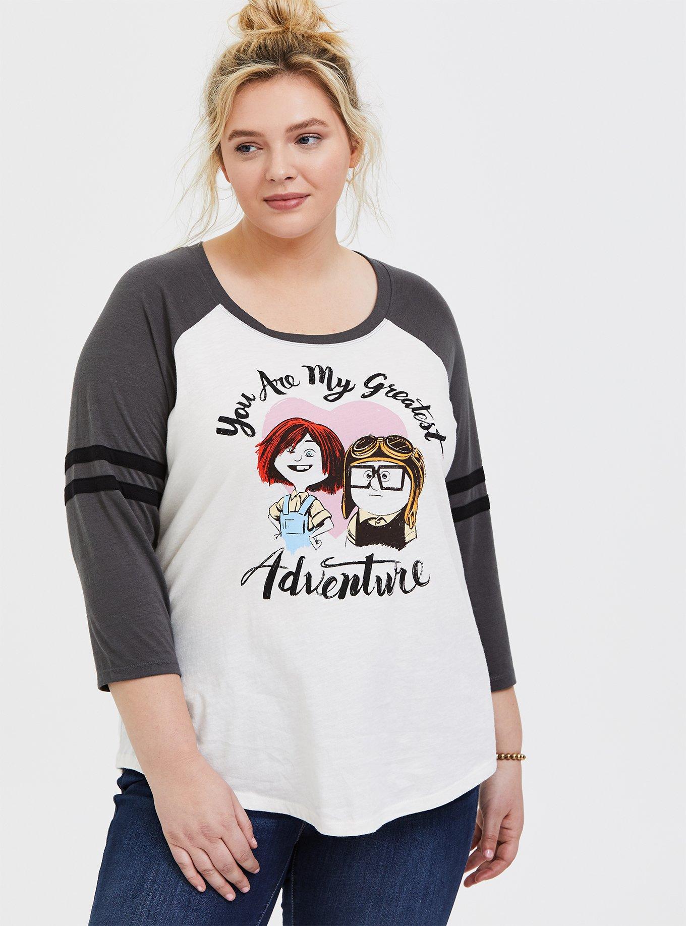 Disney Pixar Up Greatest Adventure Ivory & Grey Football Top, CLOUD DANCER, hi-res