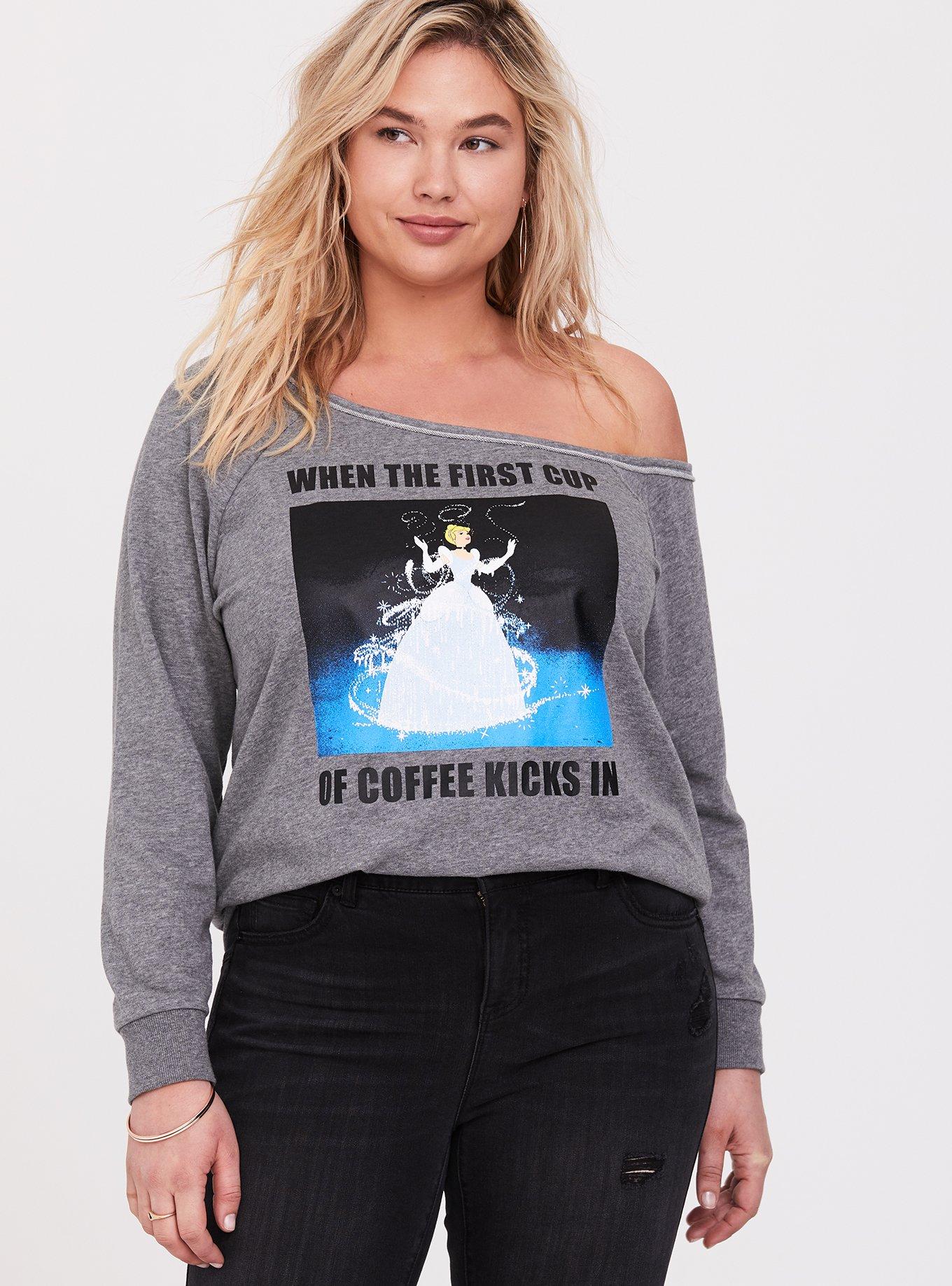 off shoulder disney shirt