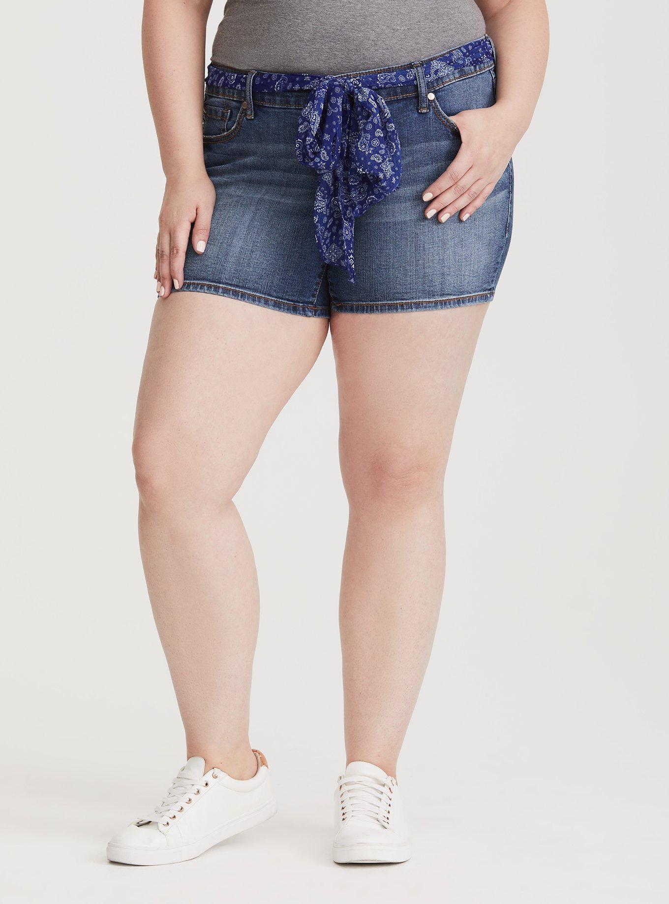 5 Inch Vintage Stretch Mid-Rise Short