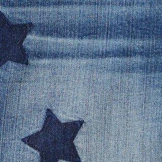 5 Inch Vintage Stretch Mid-Rise Short, STAR PRINT, swatch
