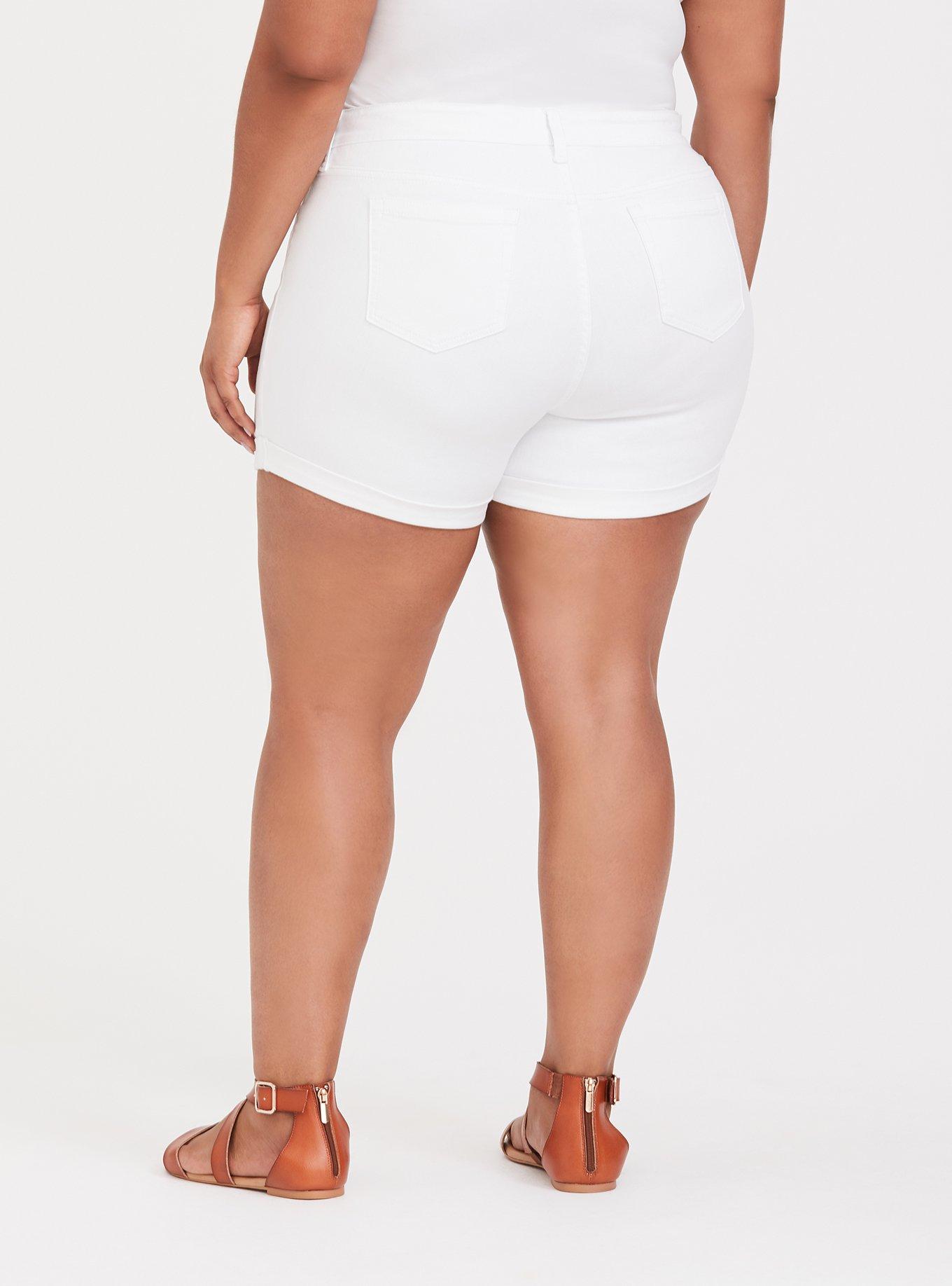 5 Inch Vintage Stretch Mid-Rise Short, BRIGHT WHITE, alternate