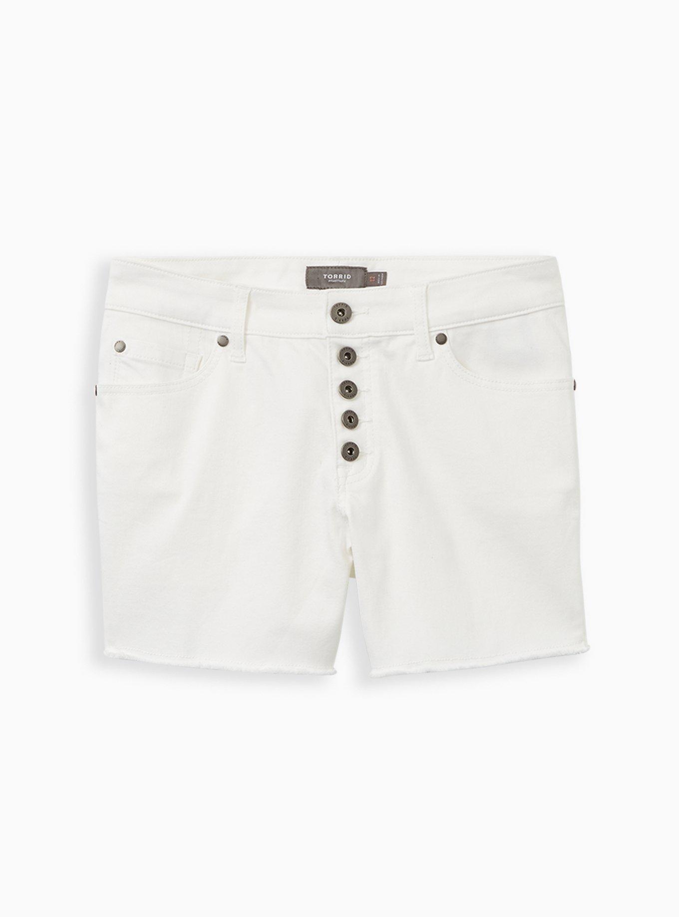 5 Inch Vintage Stretch Mid-Rise Short, WINTER WHITE, hi-res