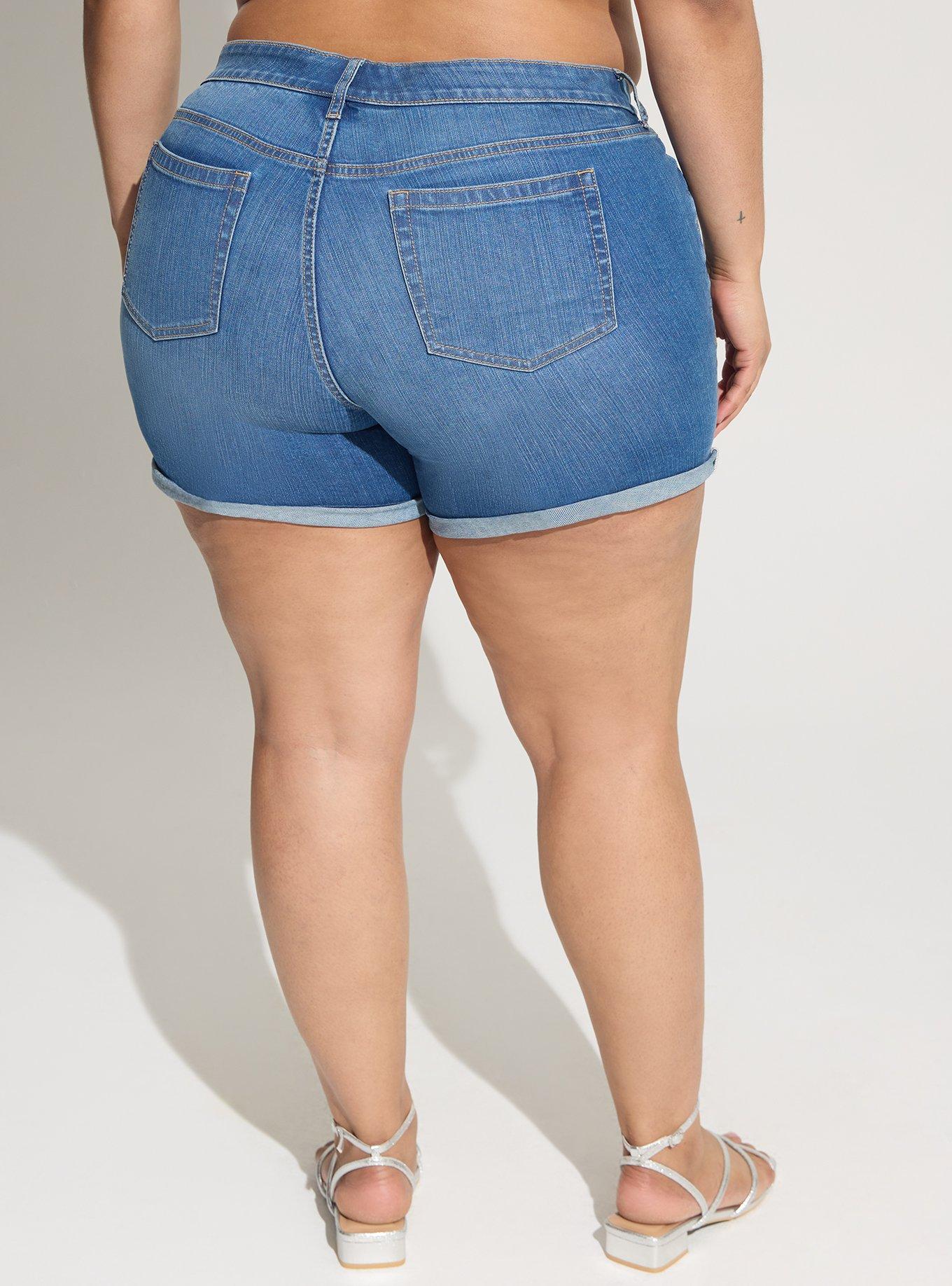5 Inch Vintage Stretch Mid-Rise Short